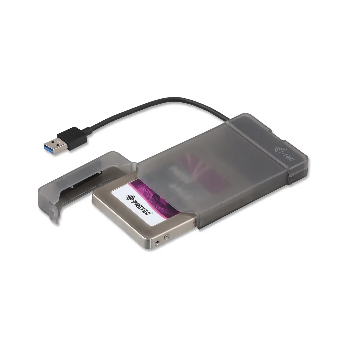 i-tec 3G60060 MySafe USB 3 Easy, zewnętrzna obudowa dysku twardego 6,4 cm / 2,5", do SATA I/II/III HDD SSD, czarna