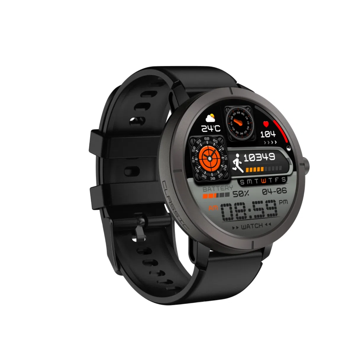 AIEK Smartwatch Damski Okrągły, 1,32" AMOLED Smart Watch z funkcją telefonu, 170+ trybów sportowych, zegarek sportowy 5 ATM wodoodporny Fitness z pulsometrem, monitorem snu, krokomierzem, zegarki