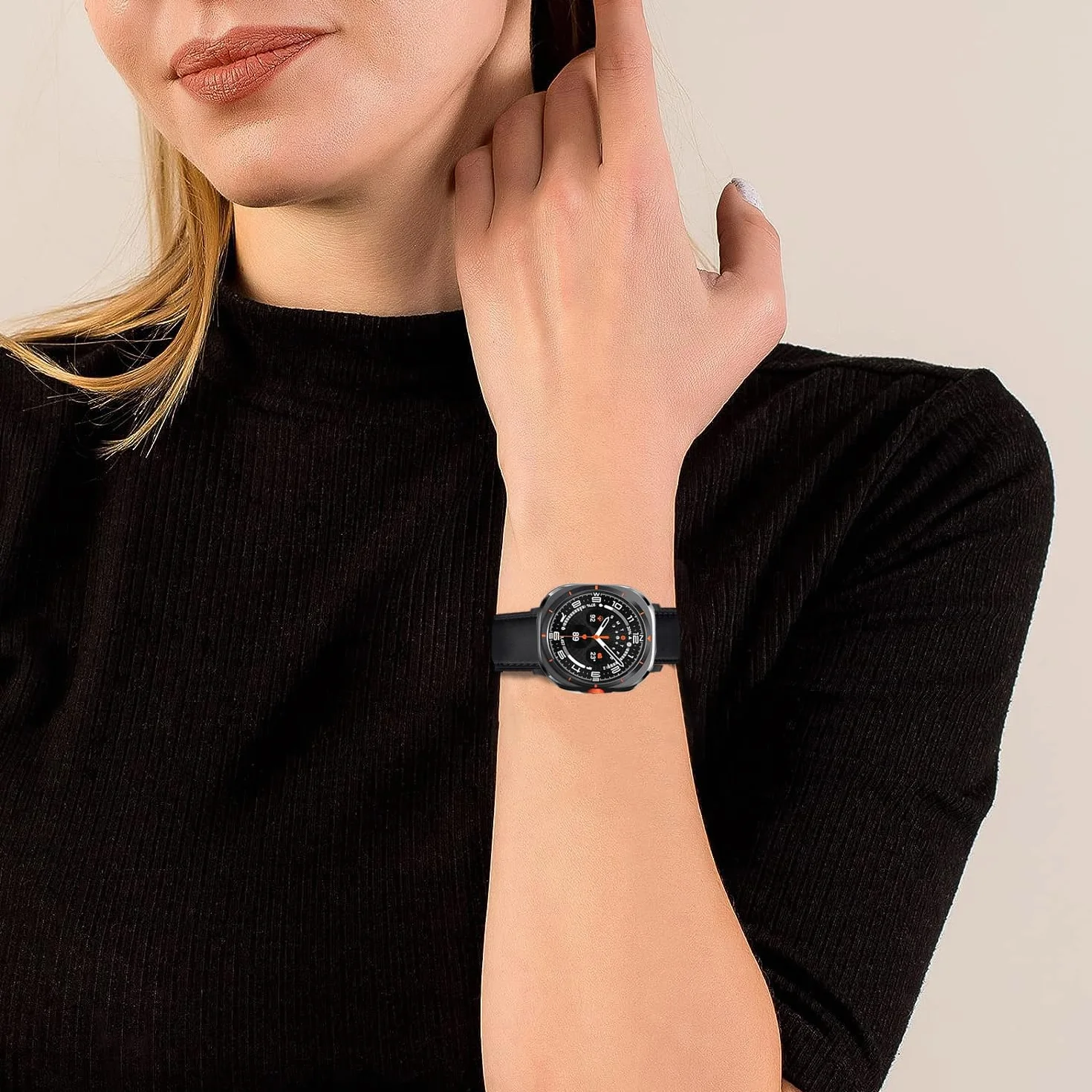 Pasek skórzany do zegarka Samsung Galaxy Watch Ultra 47 mm