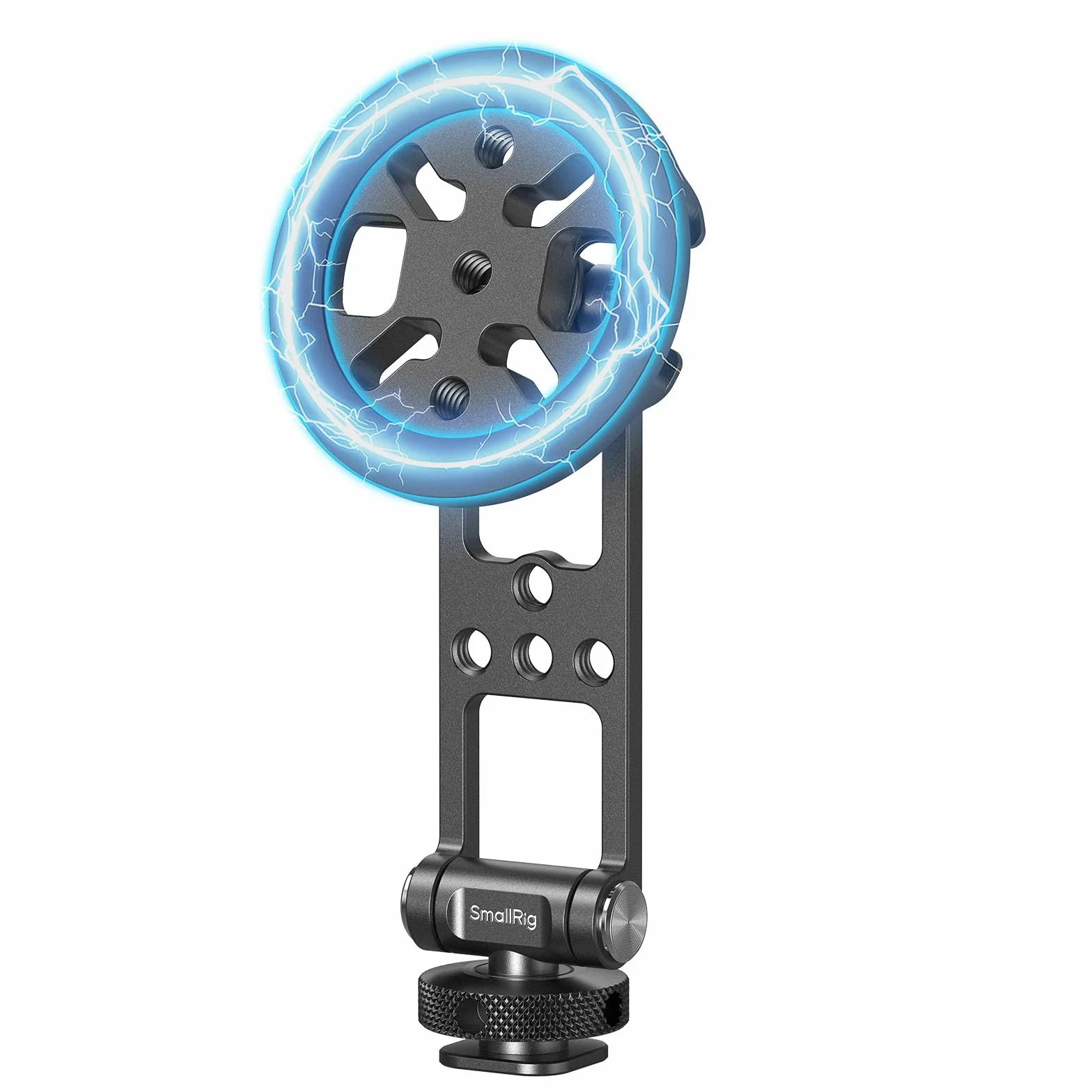 SMALLRIG Uchwyt magnetyczny Metal Phone Mount z mocowaniem na zimną stopkę, regulowany obrotowy uchwyt na statyw do iPhone'a, monitorowanie kamery, statywy, stabilizatory - 5156