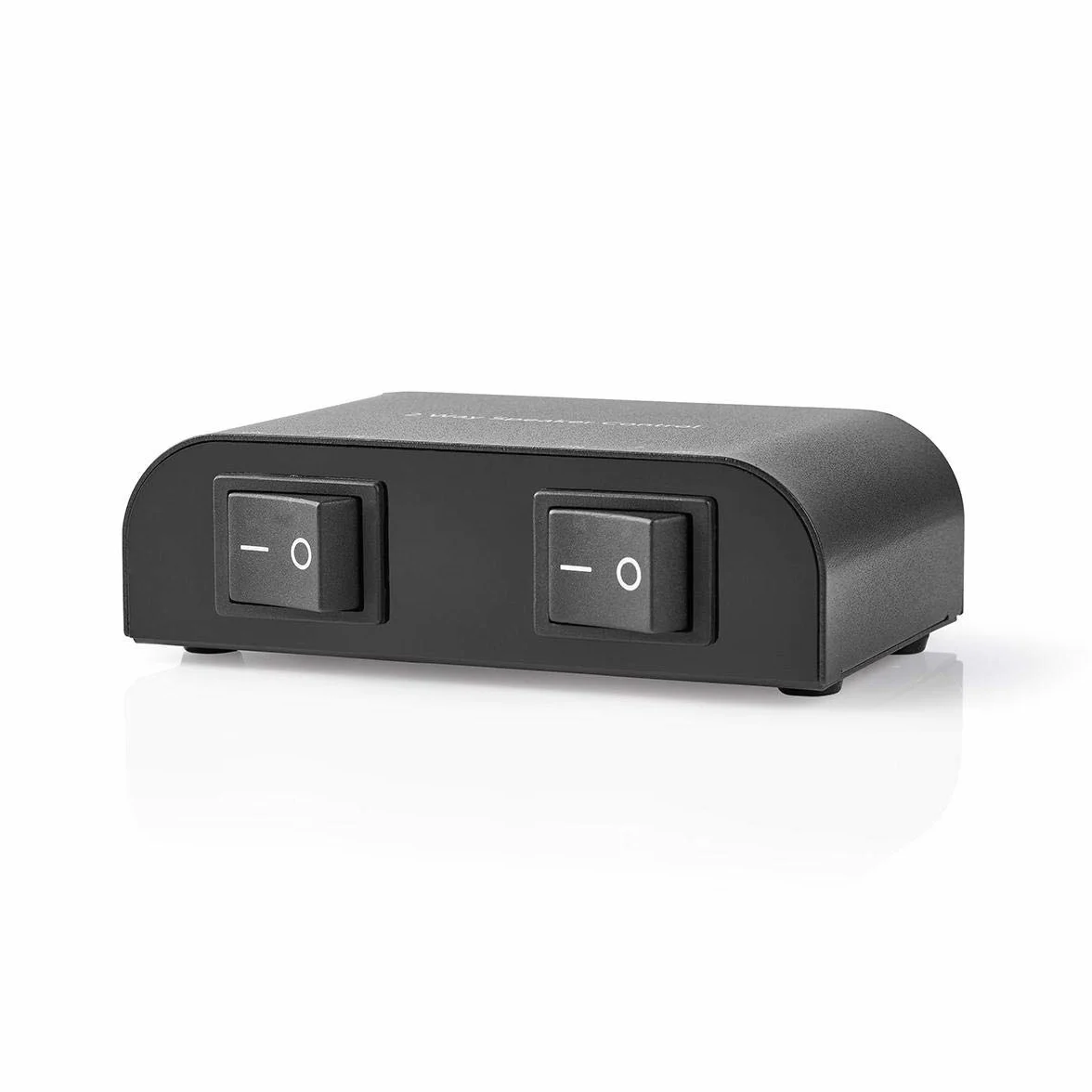 Nedis Głośnik Control Box – przełączanie pomiędzy 2 parami głośników lub jednoczesne odtwarzanie – 2 oddzielne przełączniki kołyskowe – 4-16 omów, 150 W – czarny