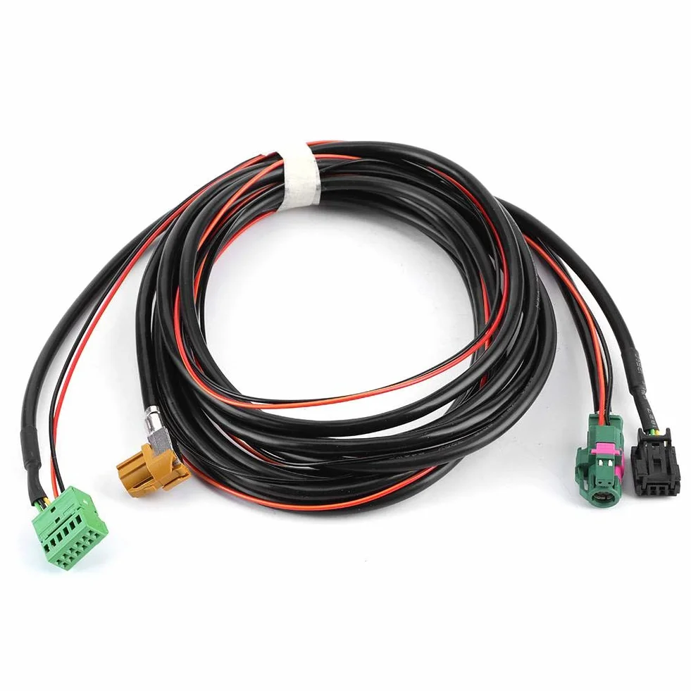 Carplay wiązka przewodów Aux IN Carplay, kabel przełączający, MIB Carplay MQB telefon AUX USB wiązka kabli 5G0 035 222 E5Q0 035 724 pasuje do