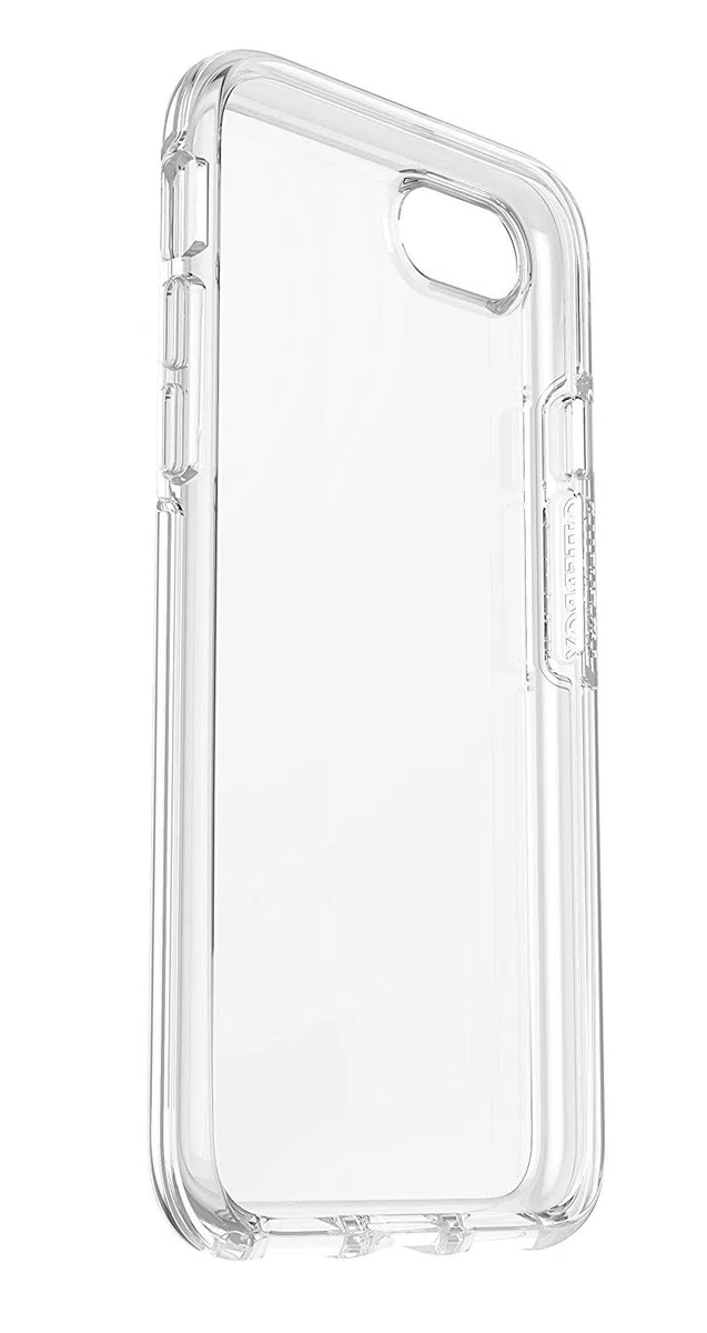 OtterBox Symmetry Clear Etui do iPhone 7/8/SE 2. gen/SE 3. gen, Odporne Na Wstrząsy i Upadki, Potrójnie Przetestowane Zgodnie ze Standardami Wojskowymi, Przezroczyste