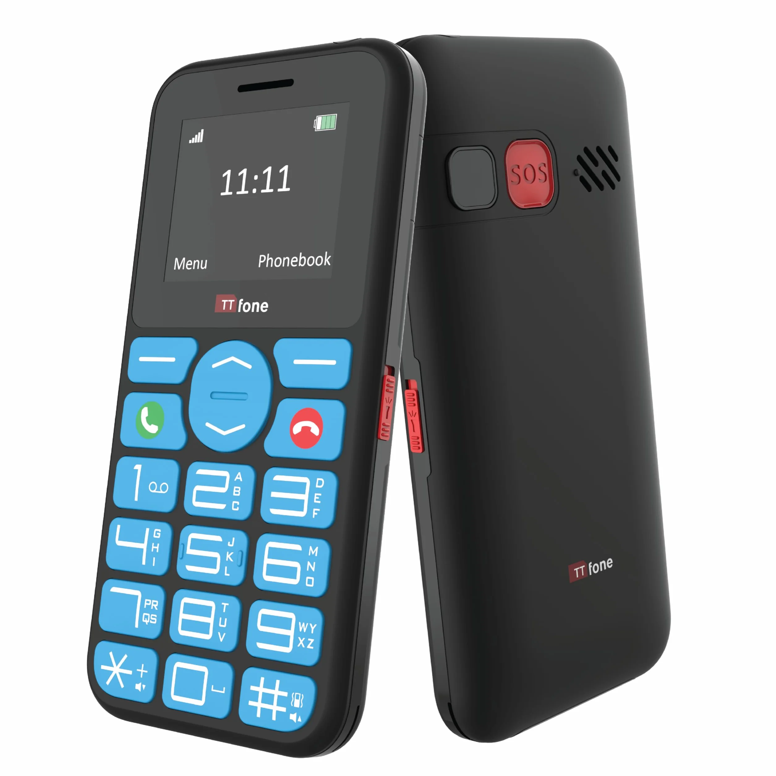 TTfone TT190 Duży przycisk Senior Unlocked Emergency Mobile Phone - najtańszy prosty telefon