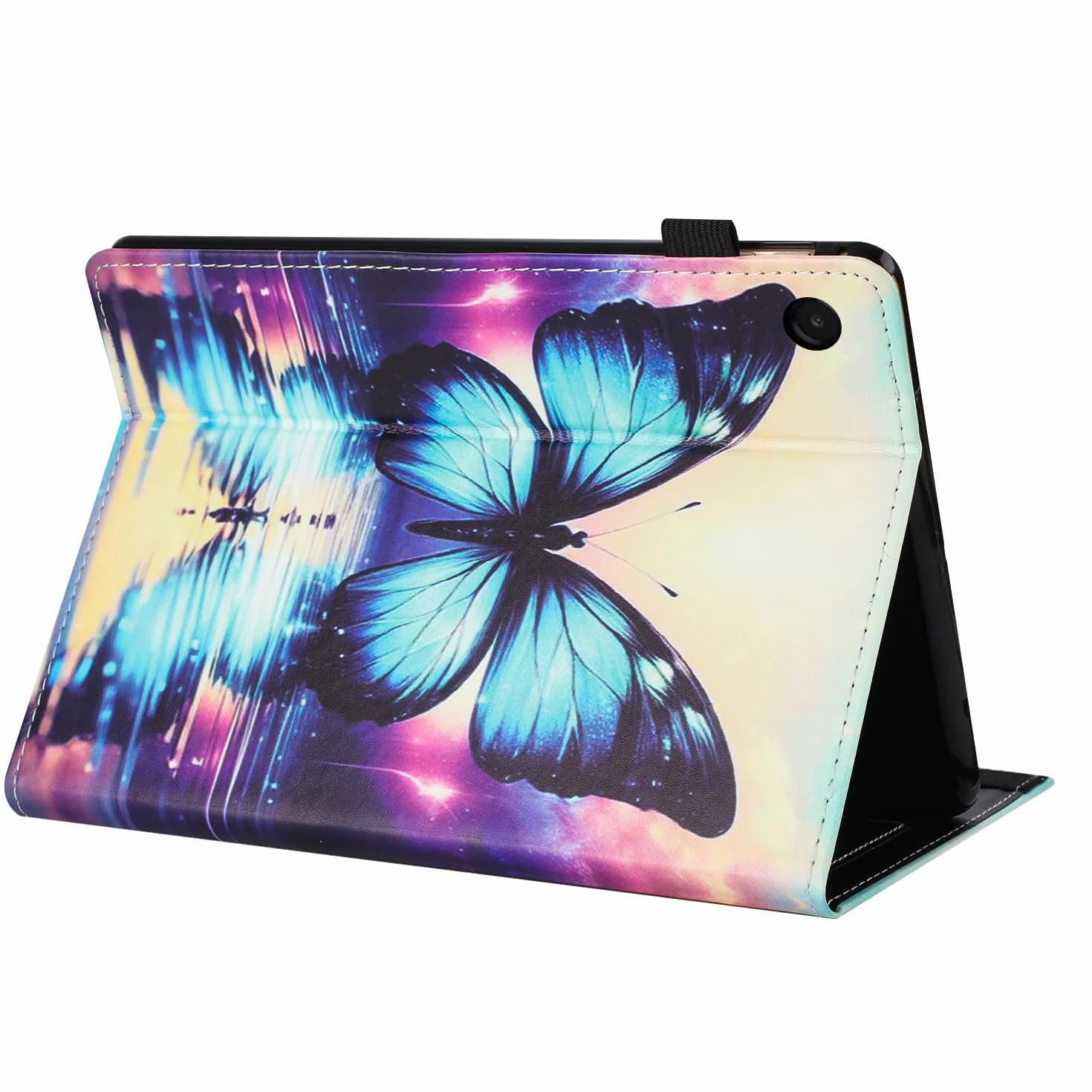 Etui do Samsung Galaxy Tab A11+ 11 cali 2025 SM-X310/SM-X315 LTE/SM-X236 PU skórzany rękaw magnetyczny stojak pokrowiec portfel tablet etui ochronne do Galaxy A11 Plus cień motyl