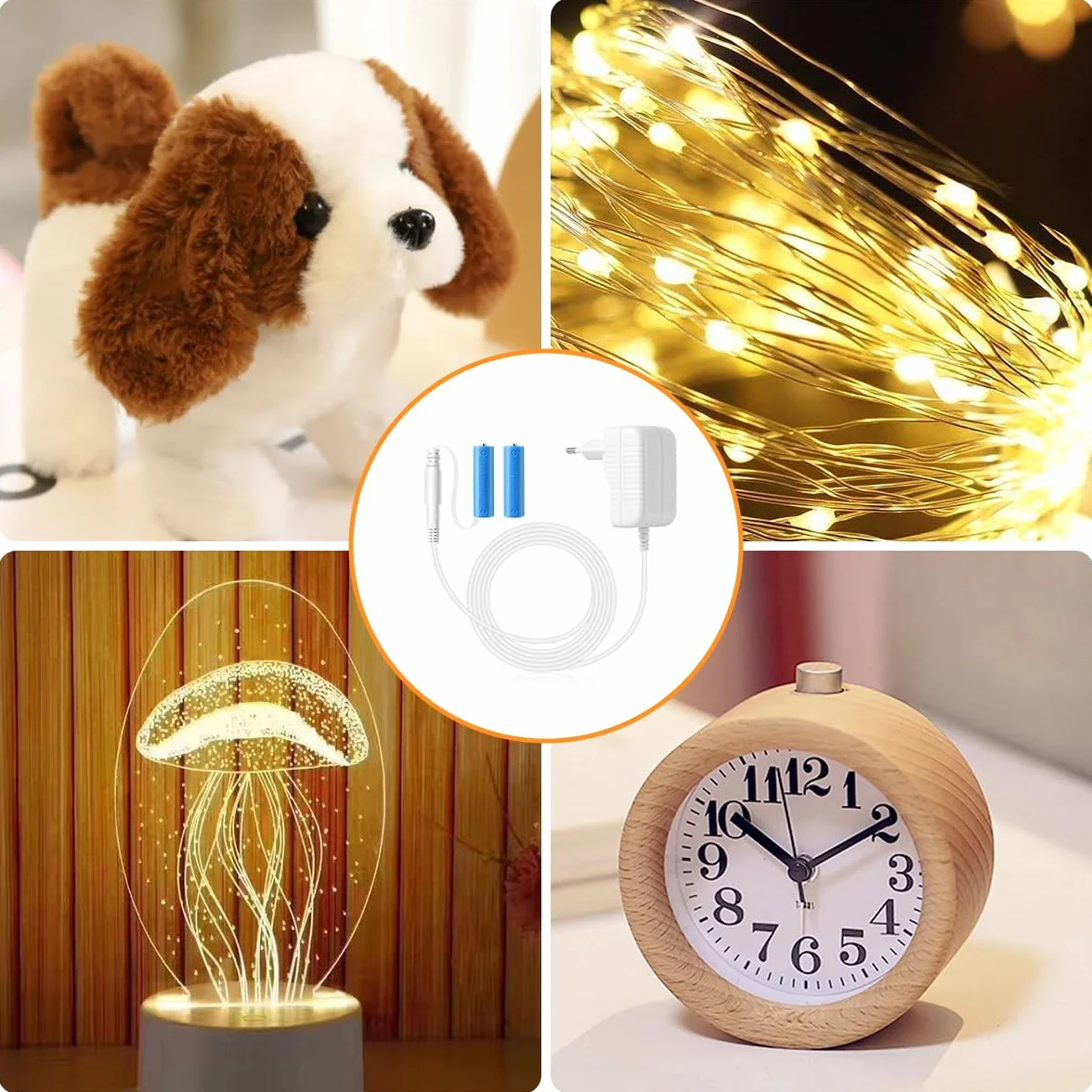 Zasilacz AIEVE 3 V zamiennik 2 baterii AA kompatybilny z termostatem Bosch Homematic IP Eve Thermo Smart Home