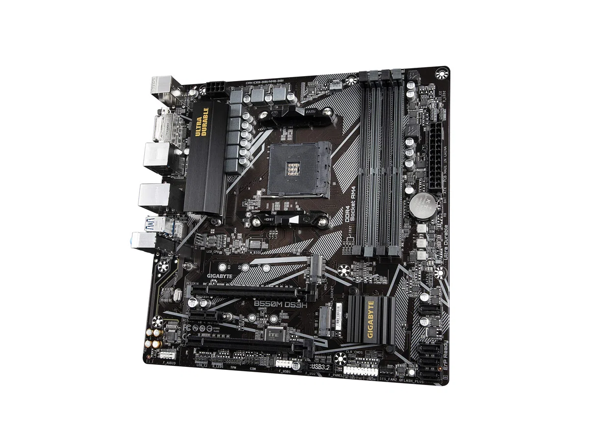 Gigabyte B550M DS3H Płyta Główna, Czarny