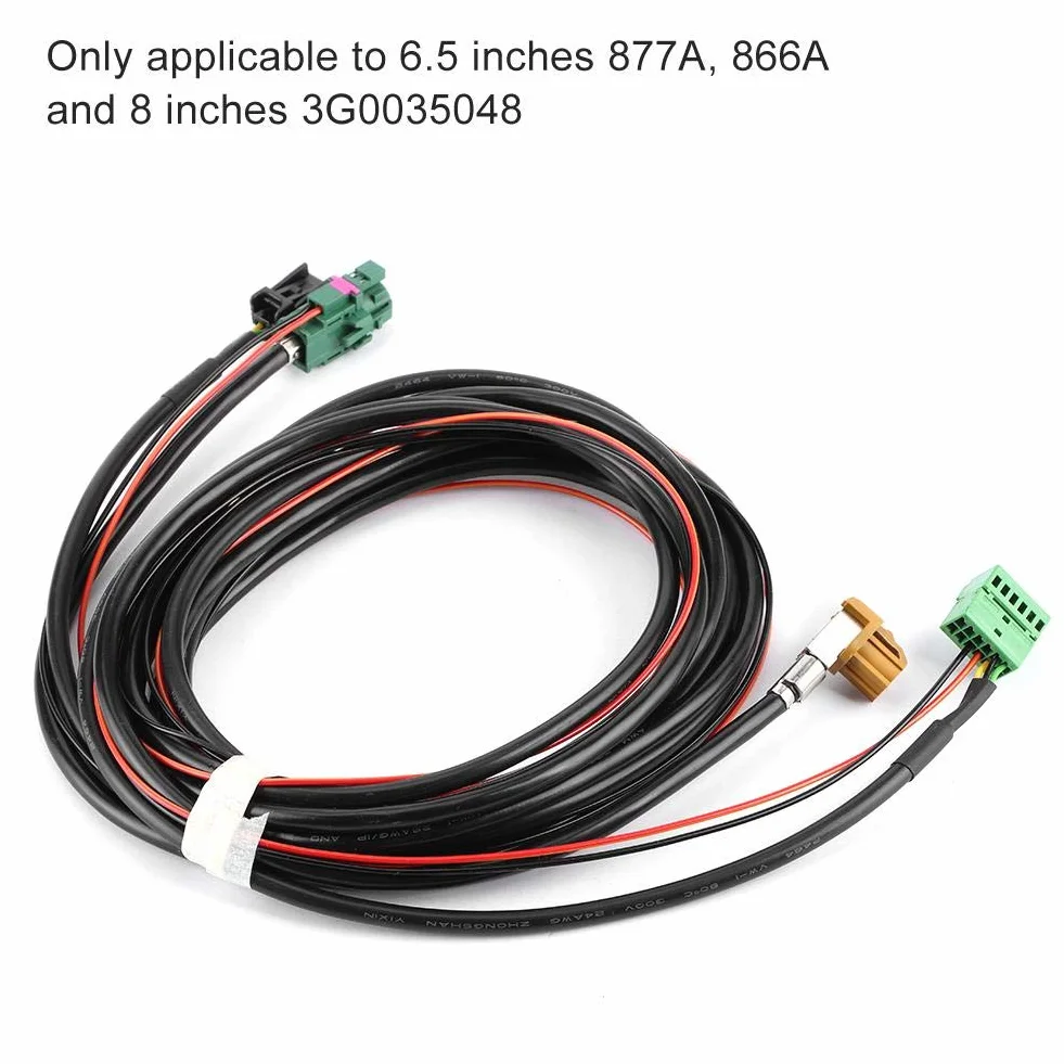 Carplay wiązka przewodów Aux IN Carplay, kabel przełączający, MIB Carplay MQB telefon AUX USB wiązka kabli 5G0 035 222 E5Q0 035 724 pasuje do
