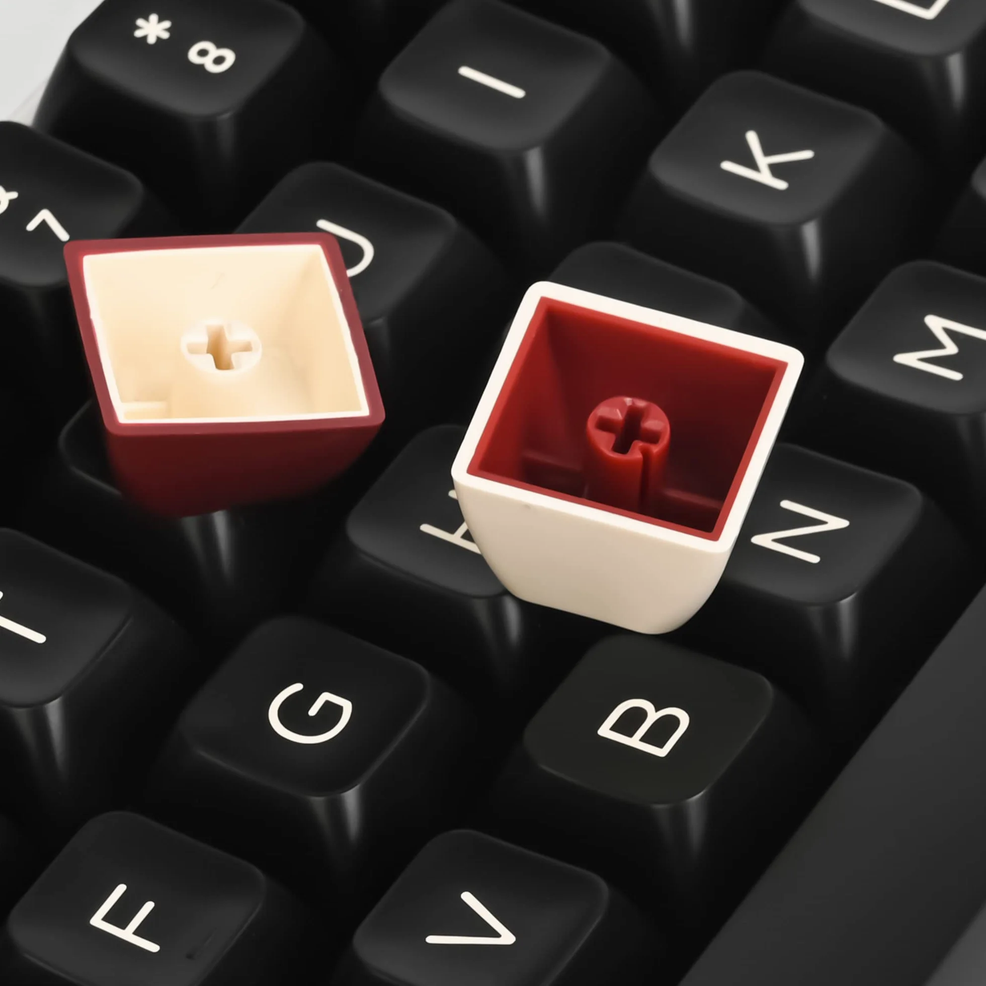 SOLIDEE Klawisze 60% Double Shot PBT ASA Profil do Klawiatury Mechanicznej ANSI US (rzymska)