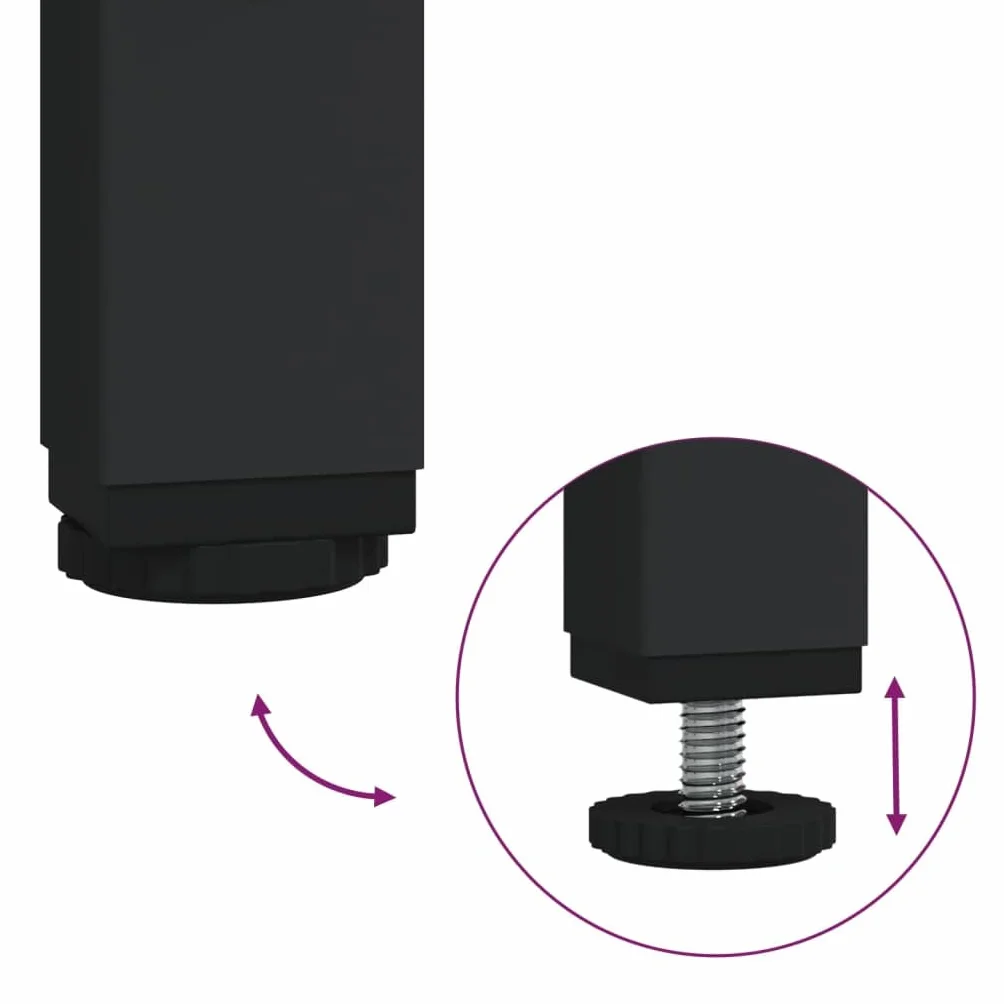 vidaXL Podstawka pod monitor, przydymiony dąb, 55x23x14 cm, podkładka pod monitor, półki na klawiaturę, półki pod klawiaturę, półka na klawiaturę