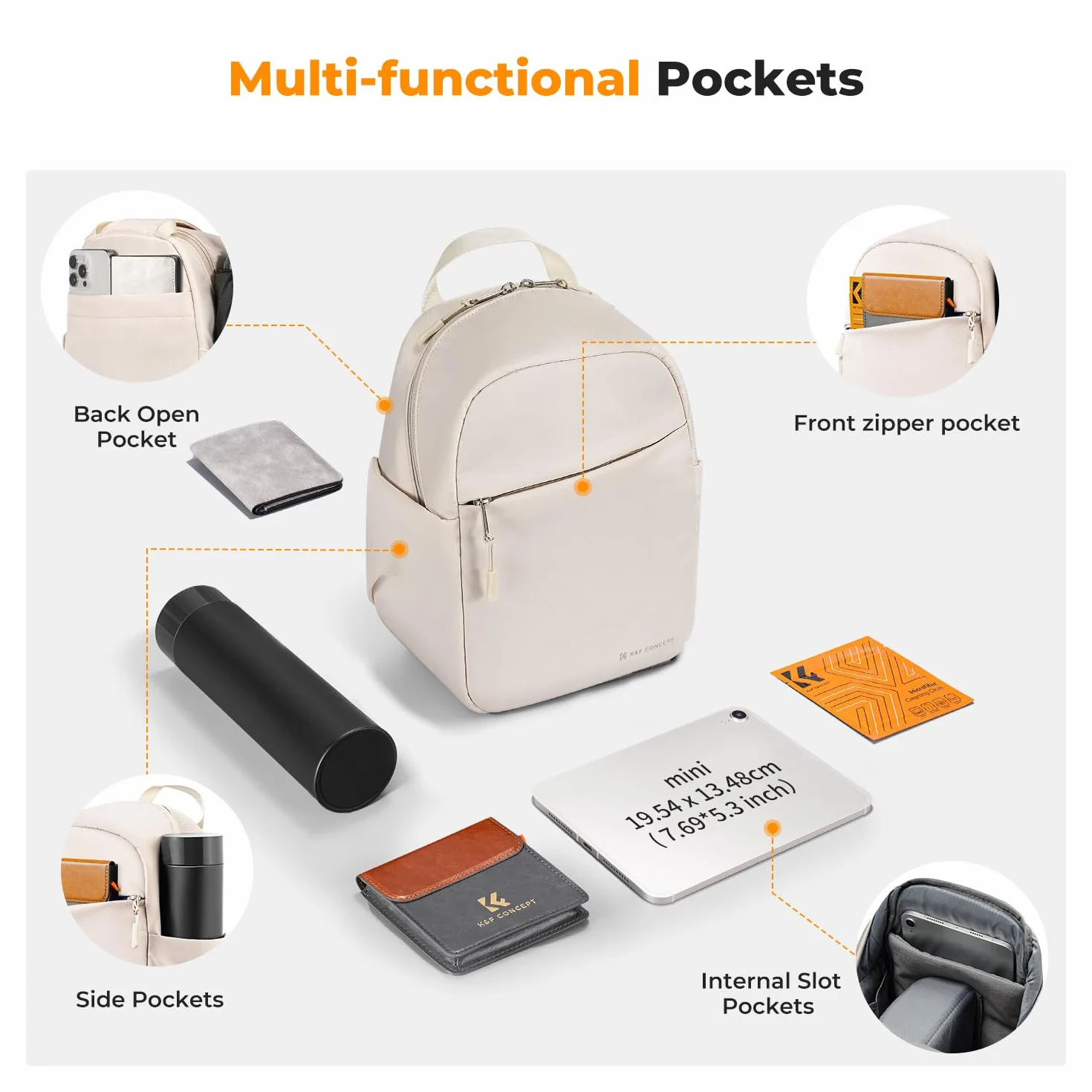 K&F Concept Torba na aparat, torba na ramię, plecak na zdjęcia, mały, wodoodporny plecak na aparat, regulowany pasek na ramię, plecak na aparat fotograficzny DSLR/SLR