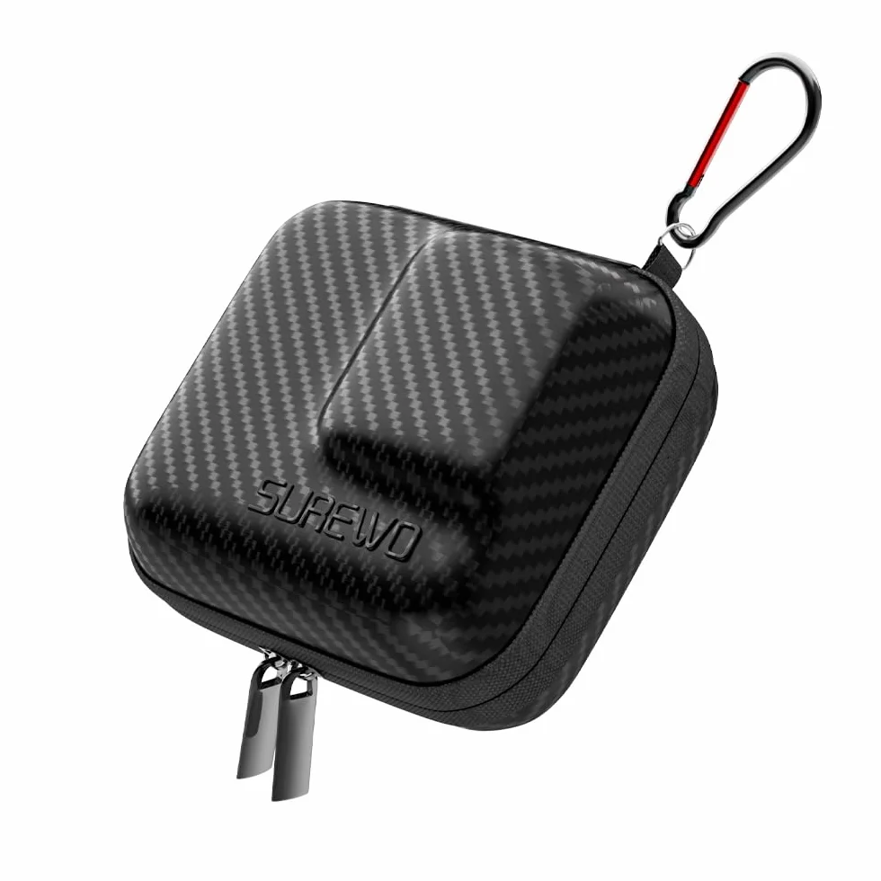 Mini torba do przenoszenia GoPro Hero 9/8 czarna, twarda torba podróżna kompatybilna z GoPro Hero 9/8/7/6/5 czarna, DJI Osmo Action, AKASO/Campark/YI Action Camera and More (czarna, mini), Black, Mini