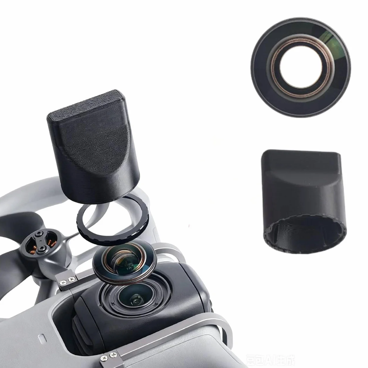 Zestaw wymiennych obiektywów do drona DJI Avata 360 - Wymienne części zamienne do obiektywów zawiera soczewki ze szkła optycznego Avata 360, pierścień ze stopu aluminium i narzędzie