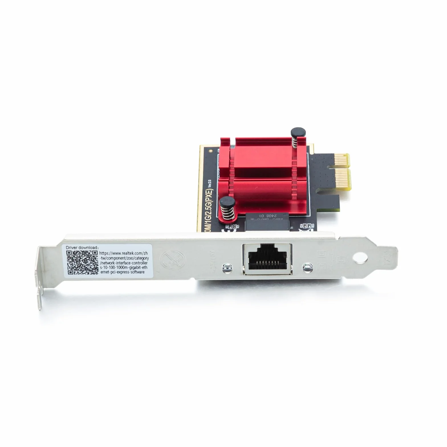 10Gtek 2.5G NIC Network Card, Single RJ-45 Port, Realtek RTL8125 Controller