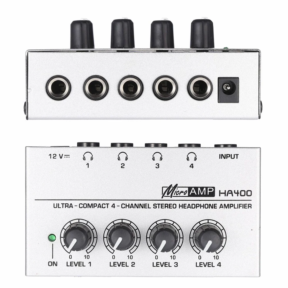 Btuty HA400 4-kanałowy wzmacniacz słuchawkowy stereo ultrakompaktowy