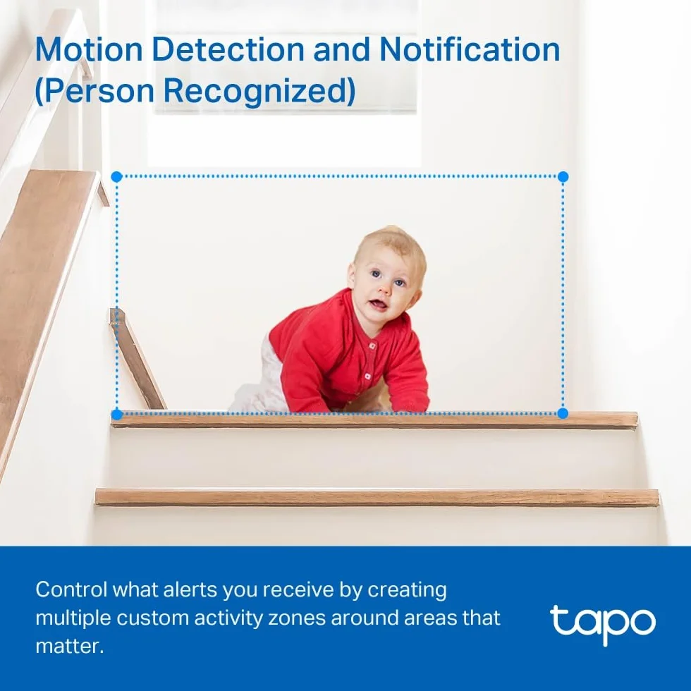 TP-Link Tapo C200C Obrotowa kamera Wi-Fi 1080p do monitoringu domowego z trybem nocnym i detekcją ruchu