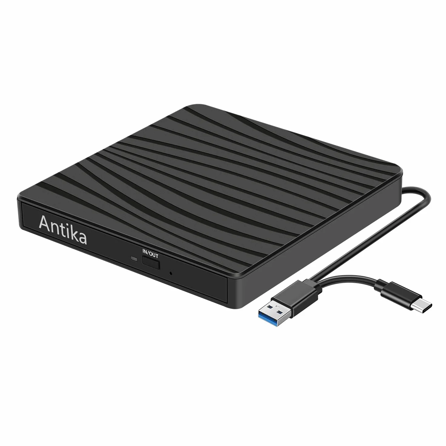 Zewnętrzna Nagrywarka DVD/CD USB 3.0 Przenośny Czytnik Kart Ultra Slim Kompatybilny z Mac/OS/Linux/Windows