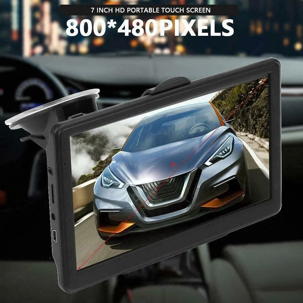 Nawigacja GPS, Riloer przenośny samochodowy system GPS GPS GPS ROM FM USB ładowany, podwójny system nawigacji 2D/3D