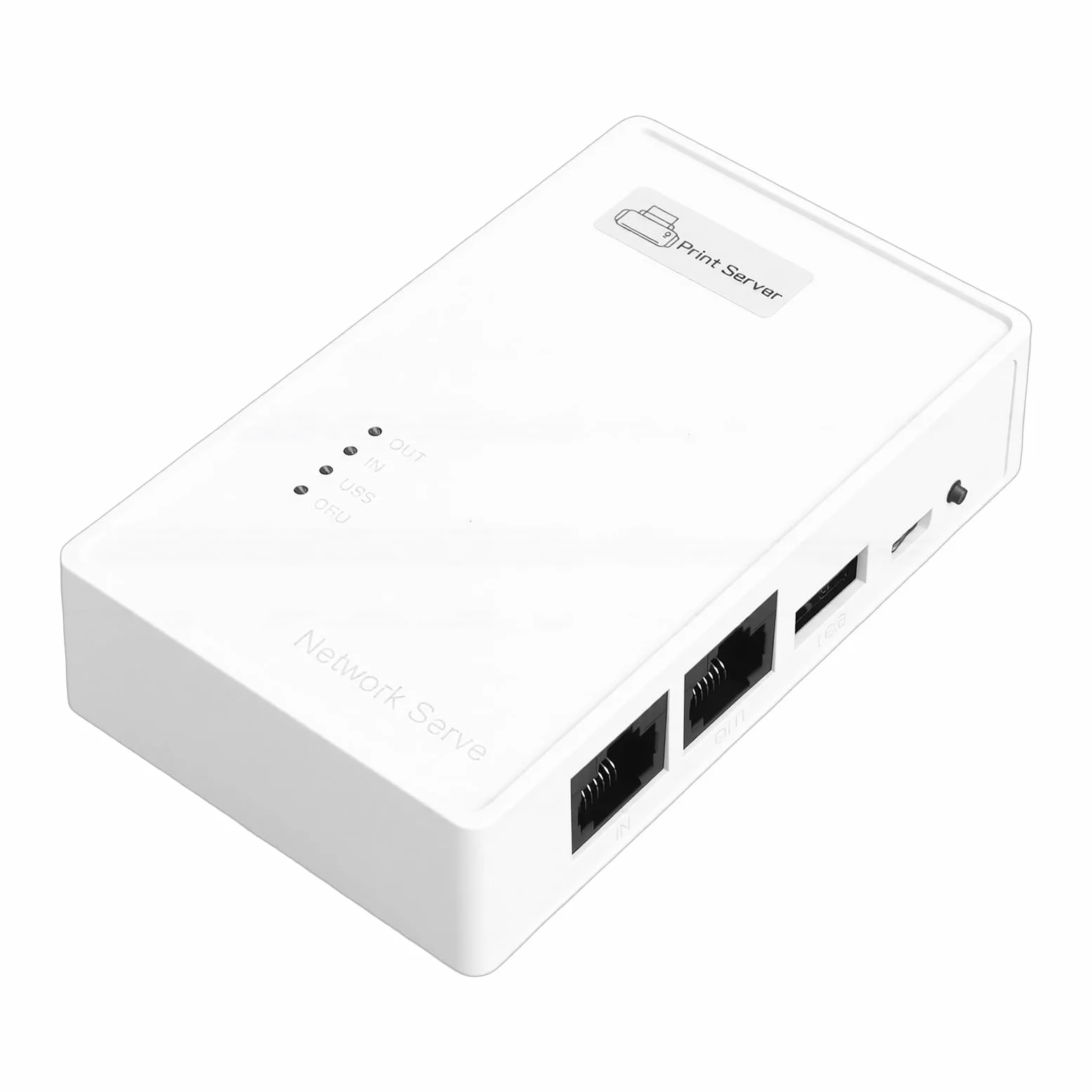 Bezprzewodowy Serwer Druku, Urządzenie Udostępniające drukarkę USB WiFi z kartą sieciową 2,4 GHz do Udostępniania Drukarek w Biurze domowym. Obsługa Portu Ethernet USB