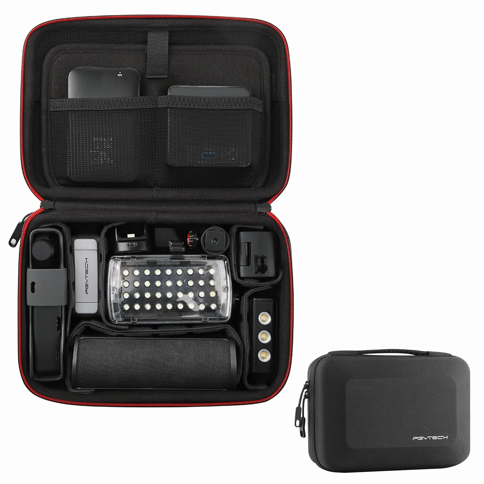 PGYTECH Torba do przenoszenia aparatu, torba do przechowywania OSMO Action 4/3, OSMO Pocket 3/2, do Gopro 12/10/9, DJI FPV torba do przenoszenia baterii do Osmo Mobile 3, Insta 360 x4/x3