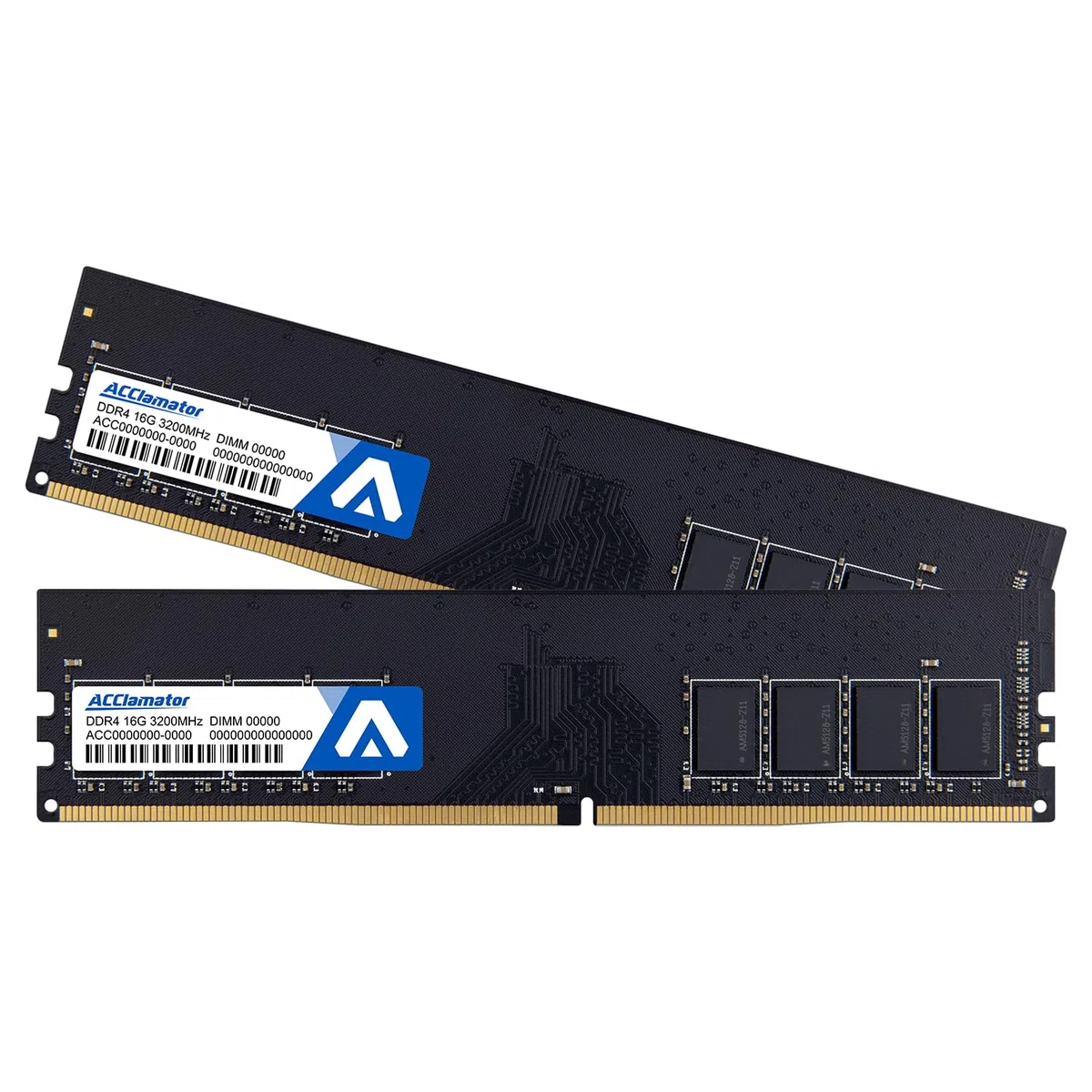 32 GB (2 x 16 GB) DDR4 Ram 3200 MHz (PC4-25600) 1,2 V Desktop (DIMM) Pamięć komputera CL22 (kompatybilna z 3200 MHz, 2400 MHz lub 2133 MHz) Acclamator..
