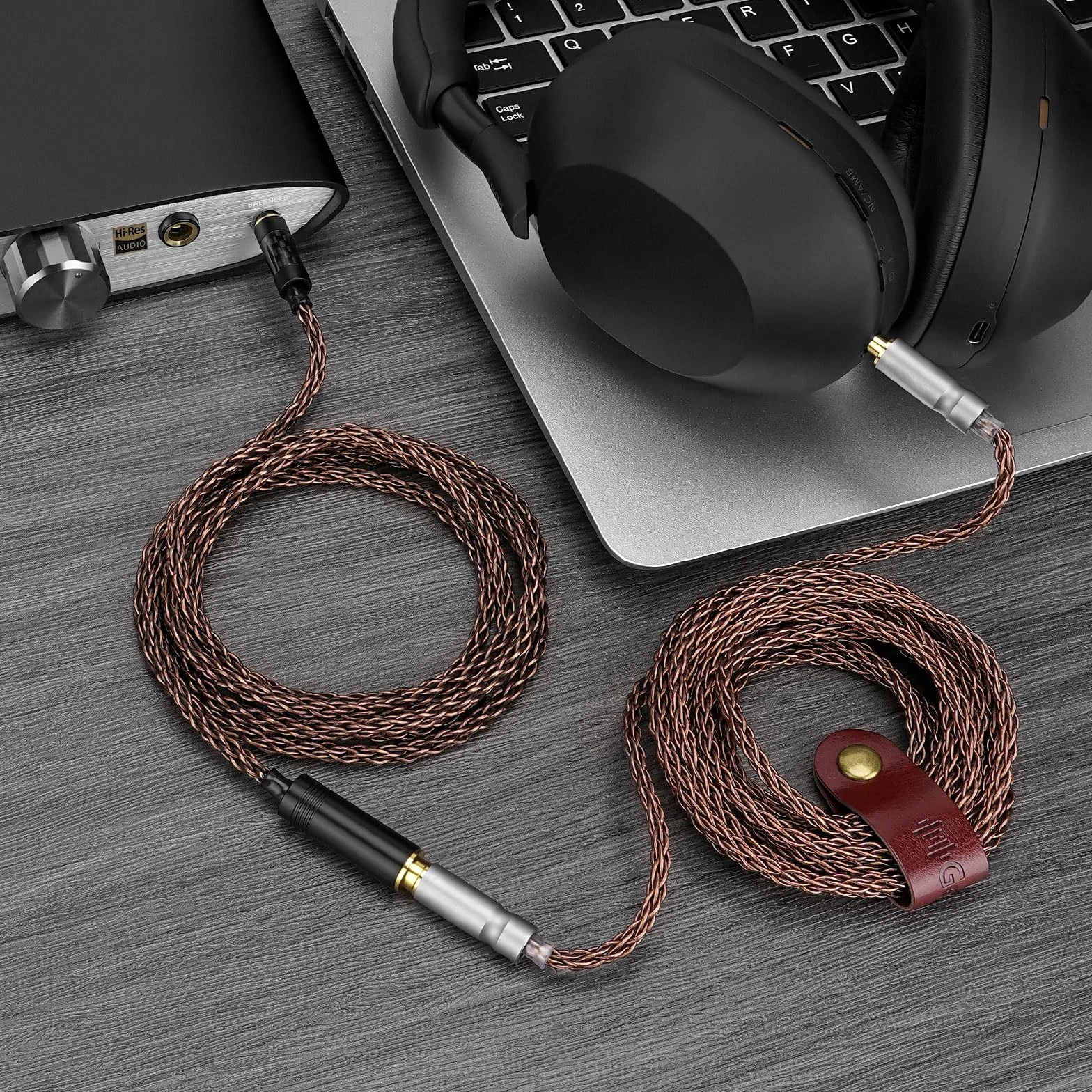 GEEKRIA Apollo 4,4 mm zbalansowany kabel przedłużacz męski na żeński 1,5 m do słuchawkowego HiFi