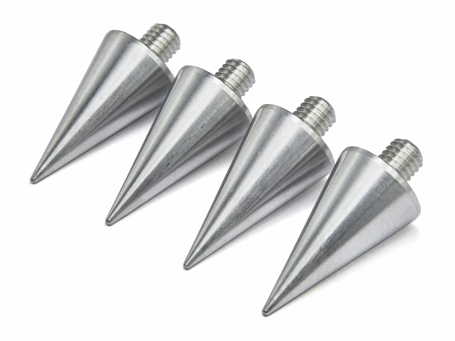 PrecisionGeek - Kolce Głośnikowe Duże M10 x 15mm L-37mm, Aluminium (4 sztuki)