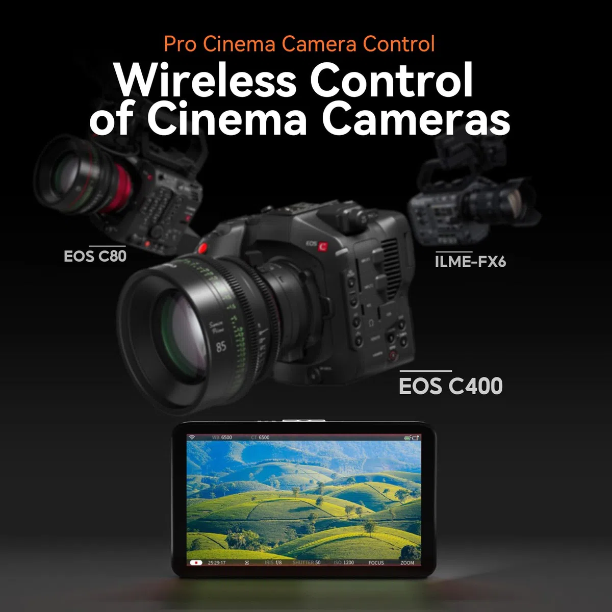 Portkeys LS7P 7" Monitor Kamery SDI/HDMI Bezprzewodowe Sterowanie Kamerą 1000nits Ekran Dotykowy do FX3 FX6 C70 BMPCC 4K/6K Komodo, Touch to Focus 3D LUT SDI Cross-Conversion