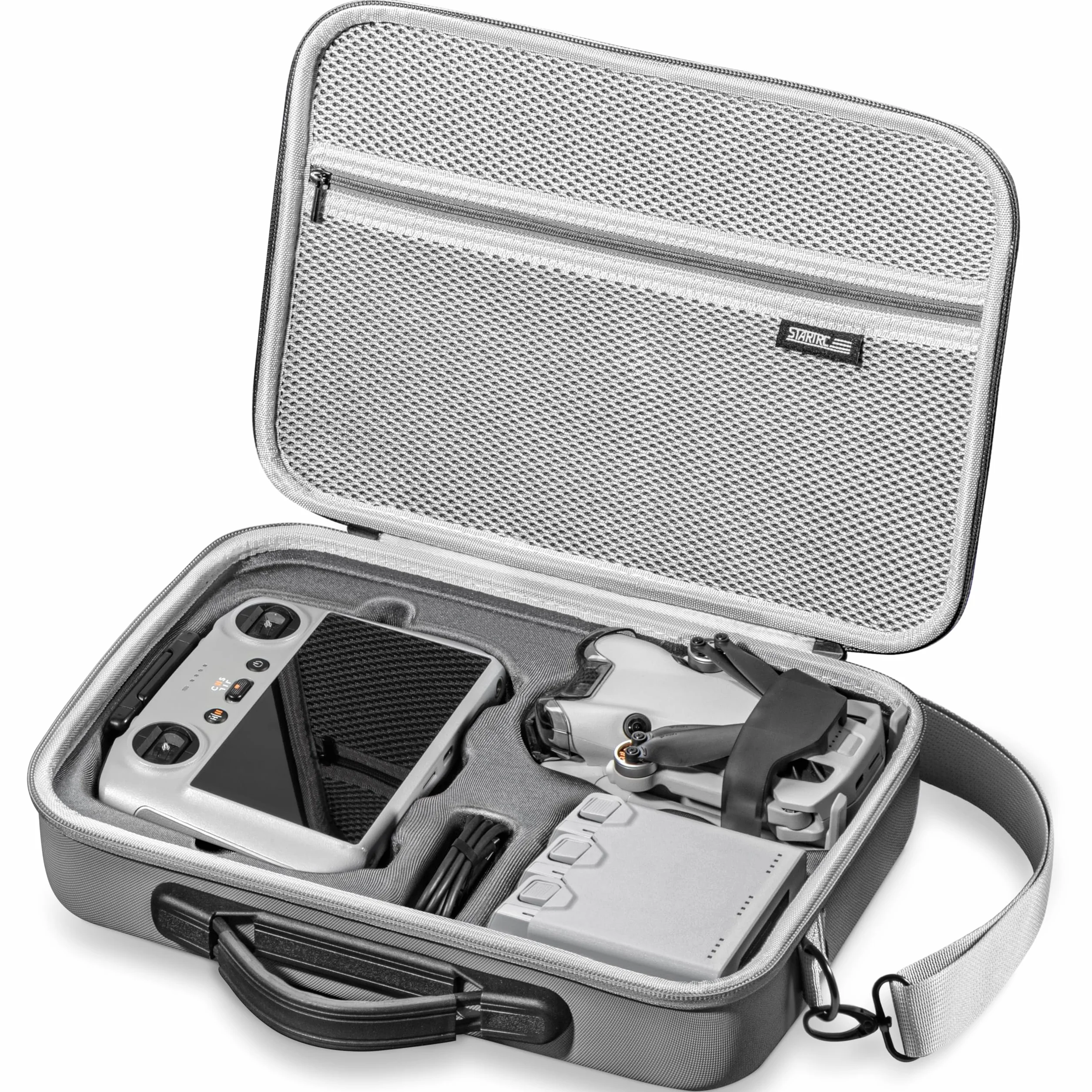 STARTRC Torba do Przenoszenia DJI Mini 4 Pro Podróżna na Ramię RC 2 Controller Szary