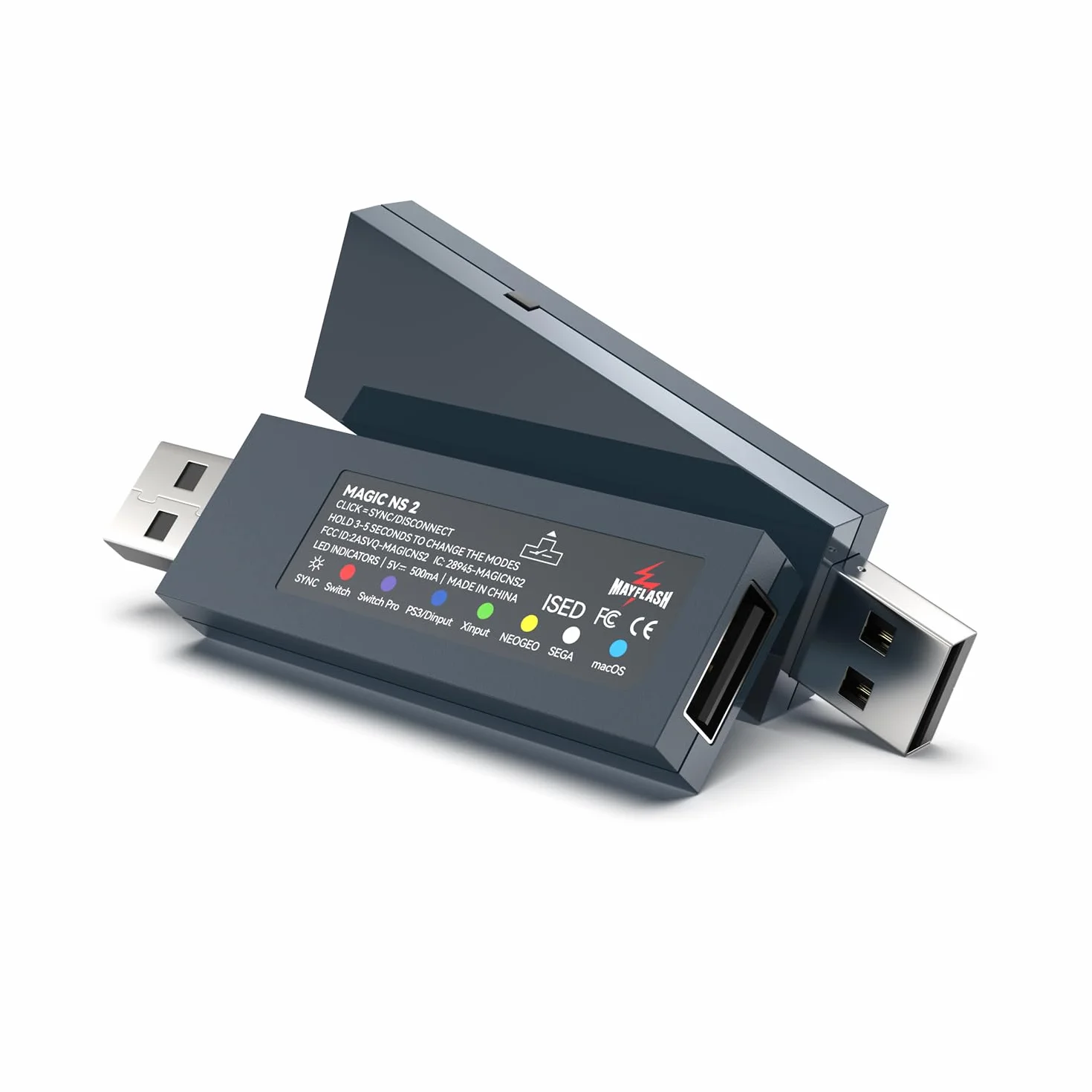 MAYFLASH Magic NS 2 Bezprzewodowy adapter Bluetooth USB do przełącznika/przełącznika OLED, Windows, Raspberry Pi, kompatybilny z kontrolerem Xbox Series X i S, kontrolerem Bluetooth Xbox One, kontrolerem PS5 i nie tylko