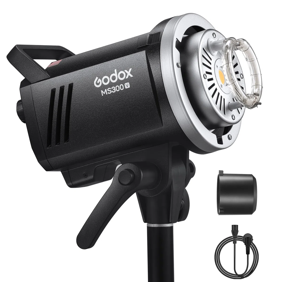 Godox MS300-V Studio lampa błyskowa 300 W z ulepszoną lampą do modelowania LED, bezprzewodowy system X 2,4 G, idealna podstawka Bowens do mody, reklamy i fotografii studyjnej
