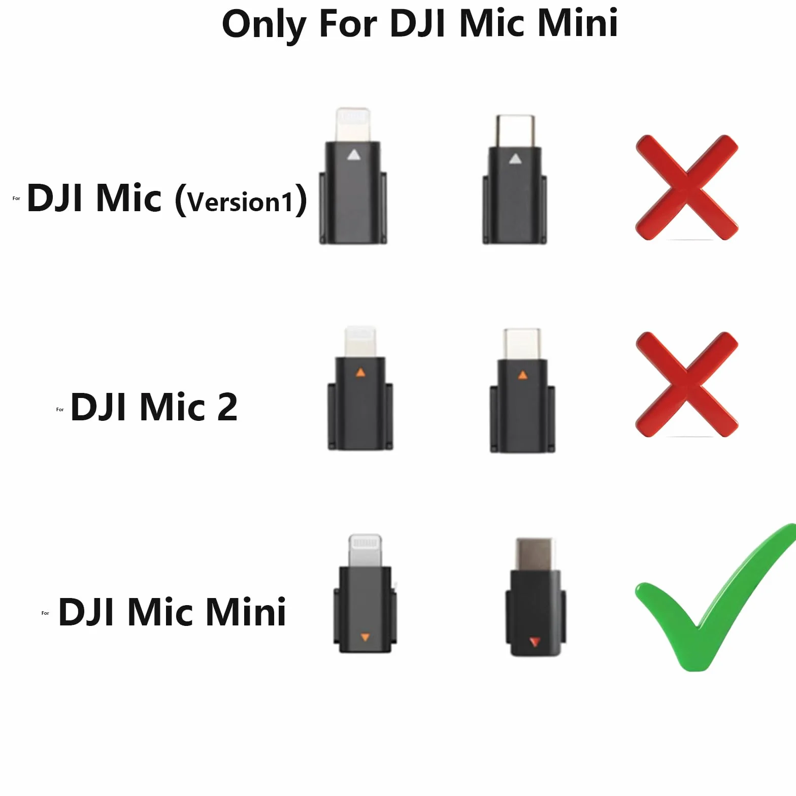 Adapter do telefonu typu C do DJIMic Mini Smartphone/PC/Mac Connector Akcesoria OEM Wsparcie dla iPhone 15/16 serii typu C
