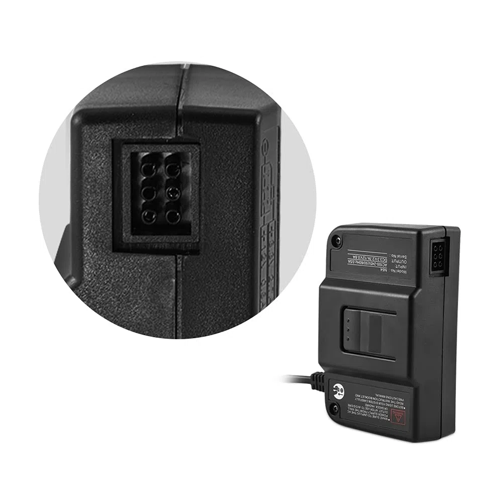 Zasilacz do konsoli Nintendo 64, zasilacz zabezpieczający do konsoli Nintendo 64 Ife do 30000 godzin zasilacz sieciowy na 100-240 V((norma europejska 100-240 V))