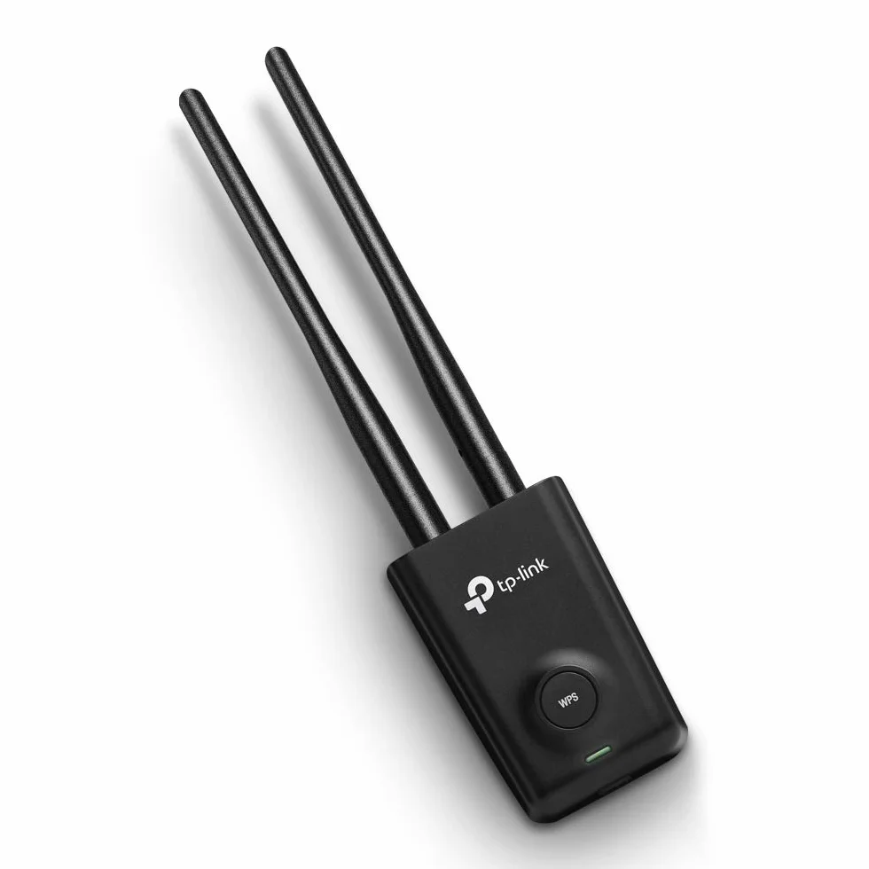 TP-Link TL-WN8200ND | Adapter USB WiFi N300 | 2× anteny 5 dBi | Wysoka moc | Obsługa Windows i Linux