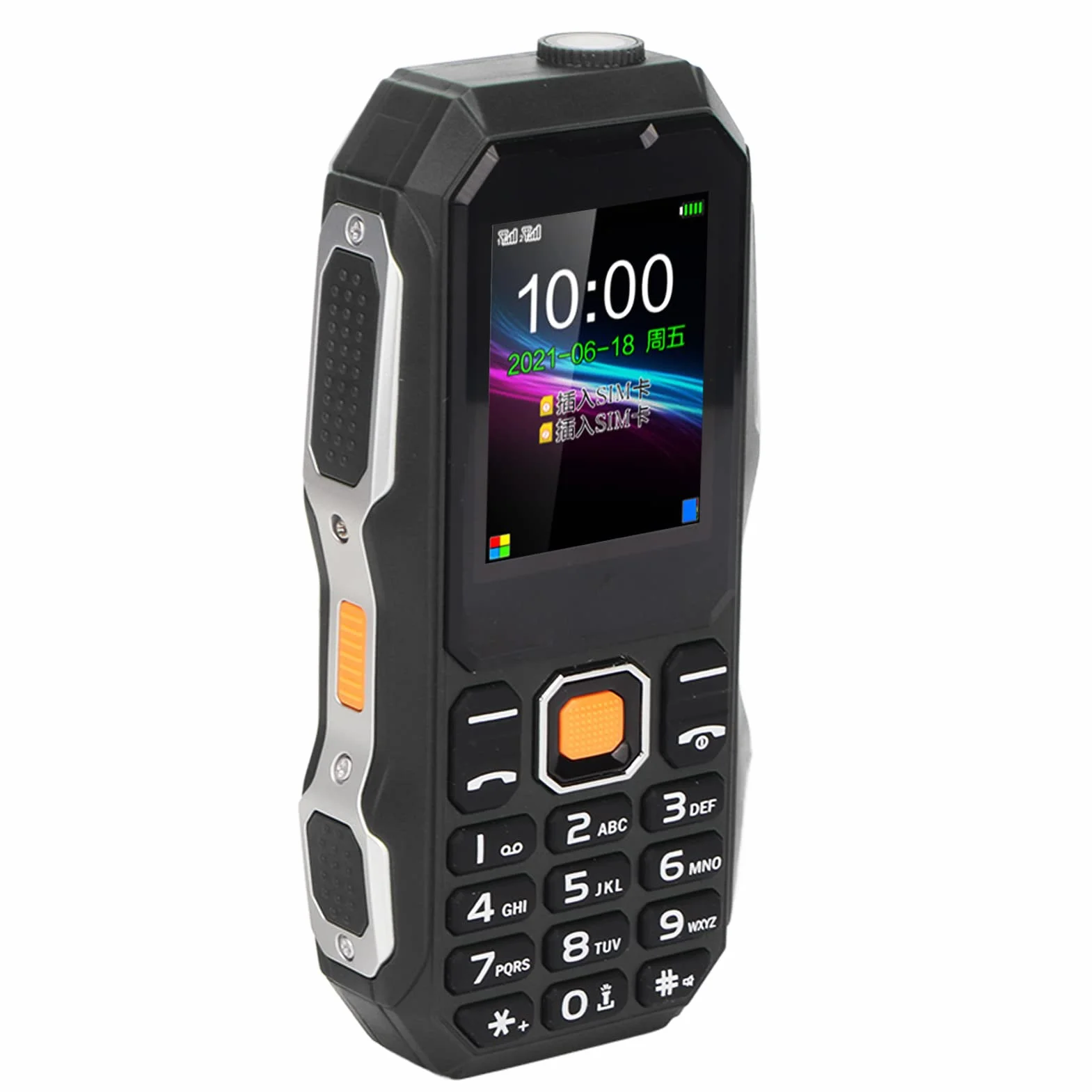 CCYLEZ Starszy telefon komórkowy, aparat 0,3 megapikseli, rodzina telefonów komórkowych dla seniorów, silny sygnał 1,8 cala do słuchania wiadomości (czarny)