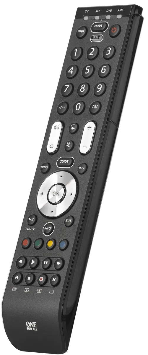 One For All BPSHS01650-URC7140 Pilot do Telewizora, Czarny