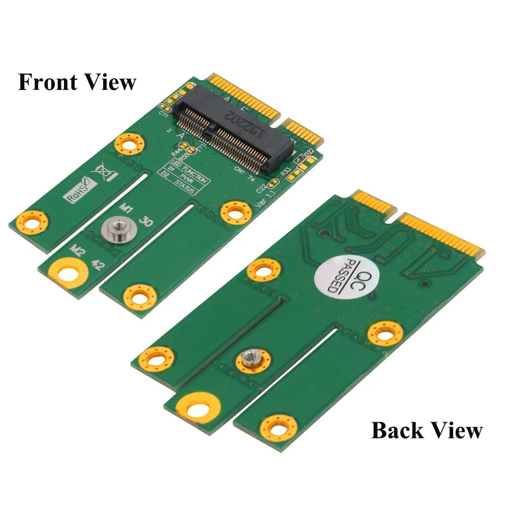 HLT m.2 (NGFF) do mPCIe (PCIe + USB) adapter