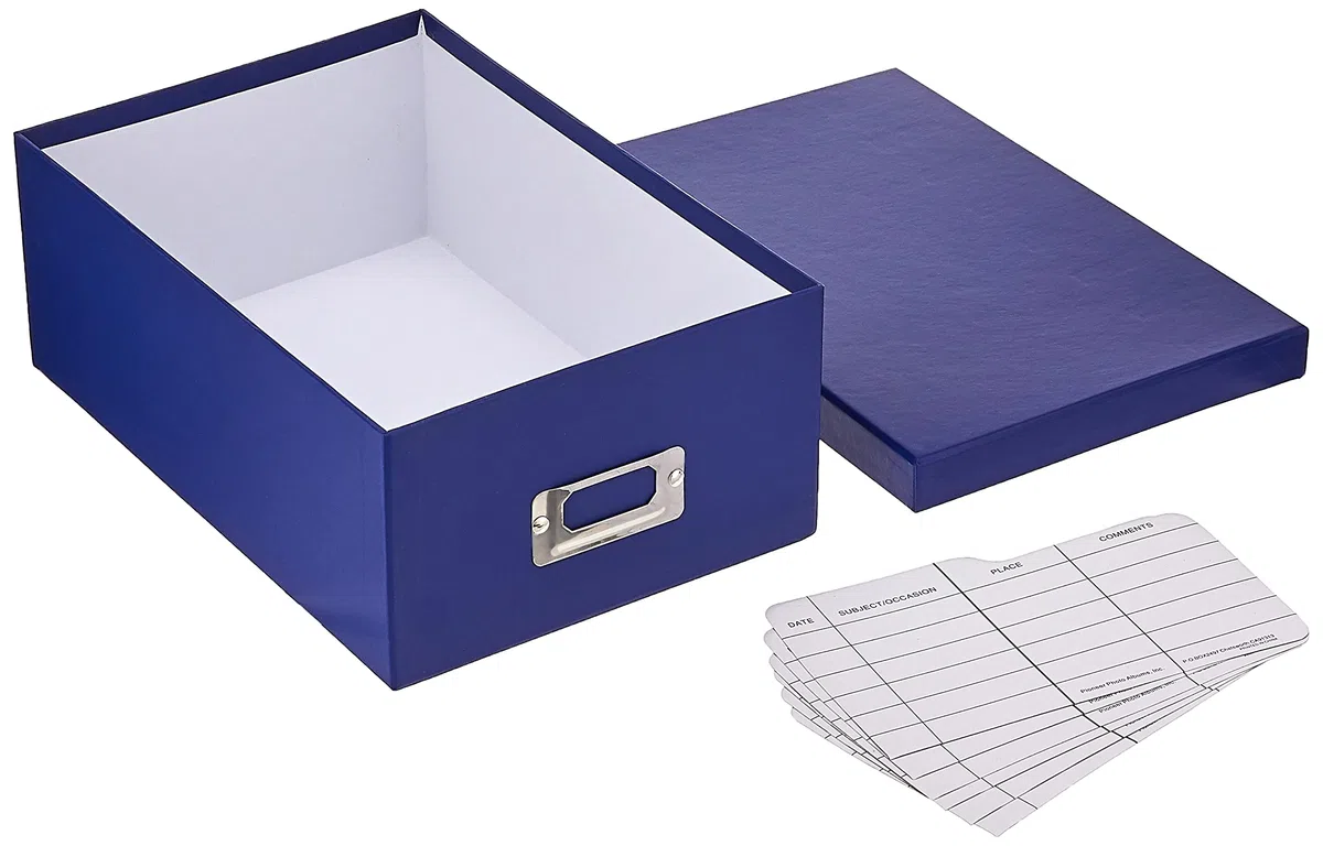 Pioneer Photo Albums B-1S/BB pudełko do przechowywania zdjęć, mieści ponad 1100 zdjęć do 10 cm x 15 cm