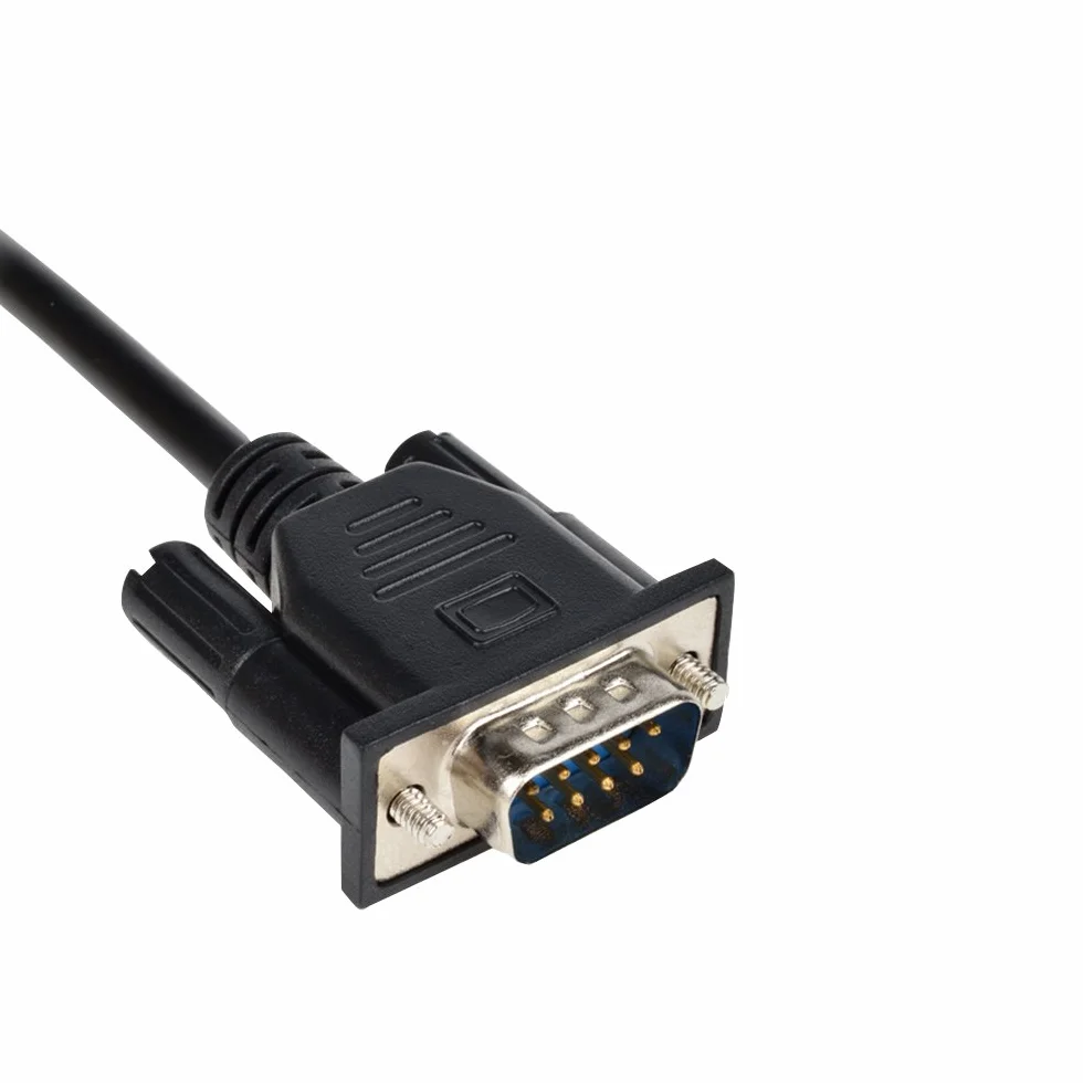 RJ45 do RS232, DB9 9-biegunowy port szeregowy wtyczka do gniazda RJ45, konsola CAT5/6 Ethernet LAN, 1 metr męski port