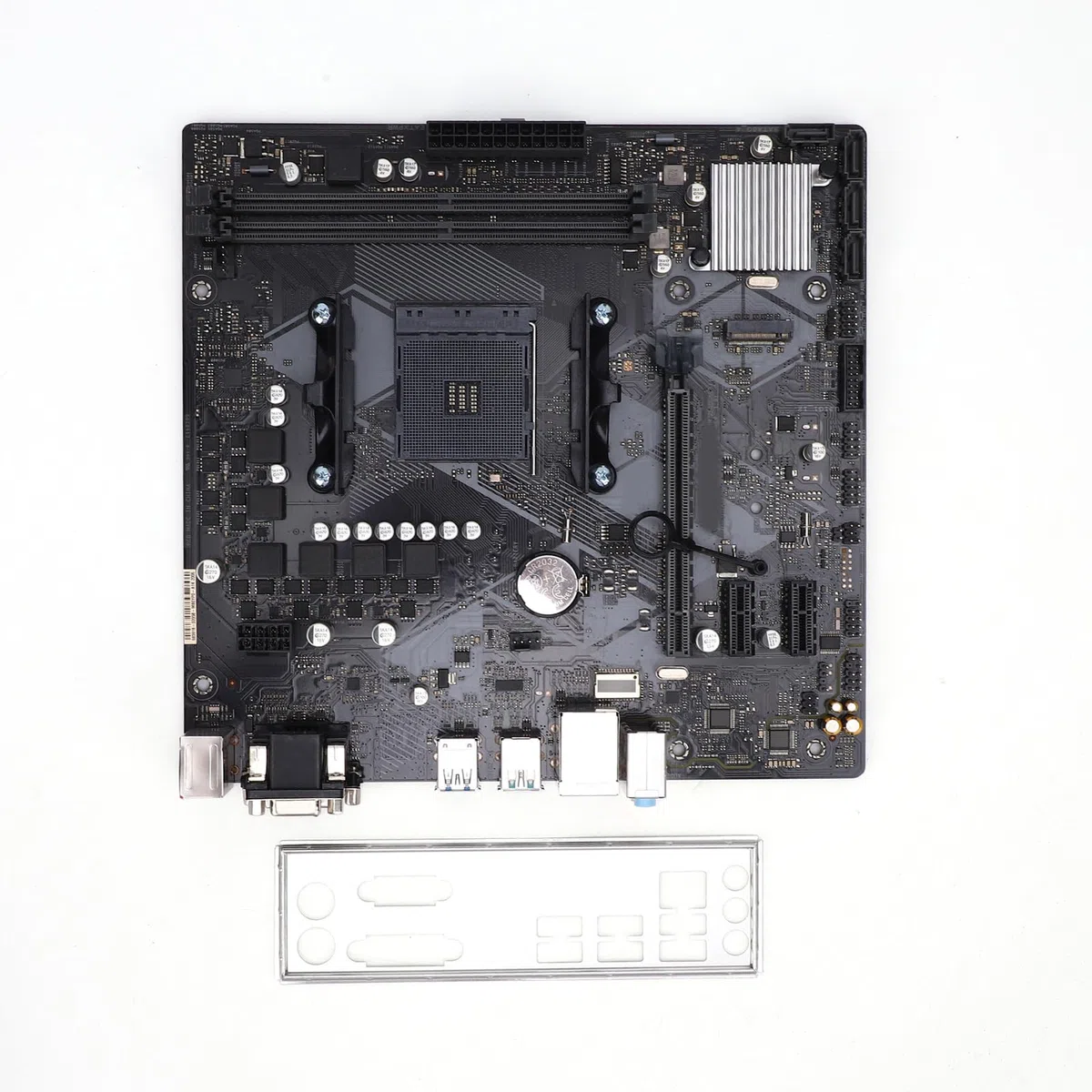 Mingzhe Płyta Główna AM4 do Komputera PC Płyta Główna do Komputera Stacjonarnego Obsługuje Procesory Ryzen Athlon od 1. 5. Generacji 64 GB DDR4 4400(OC) 6-fazowa + Wi-fi