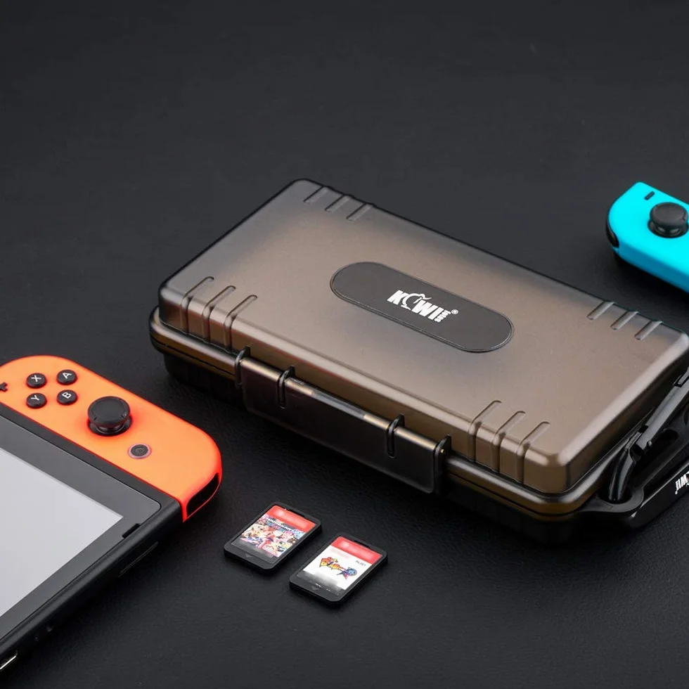 KIWIfotos wodoodporne etui na karty pamięci 40 gniazd na 40 kart SD SDXC SDHC/NS (Nintendo Switch) /Sony PSV PS Vita, karta SD