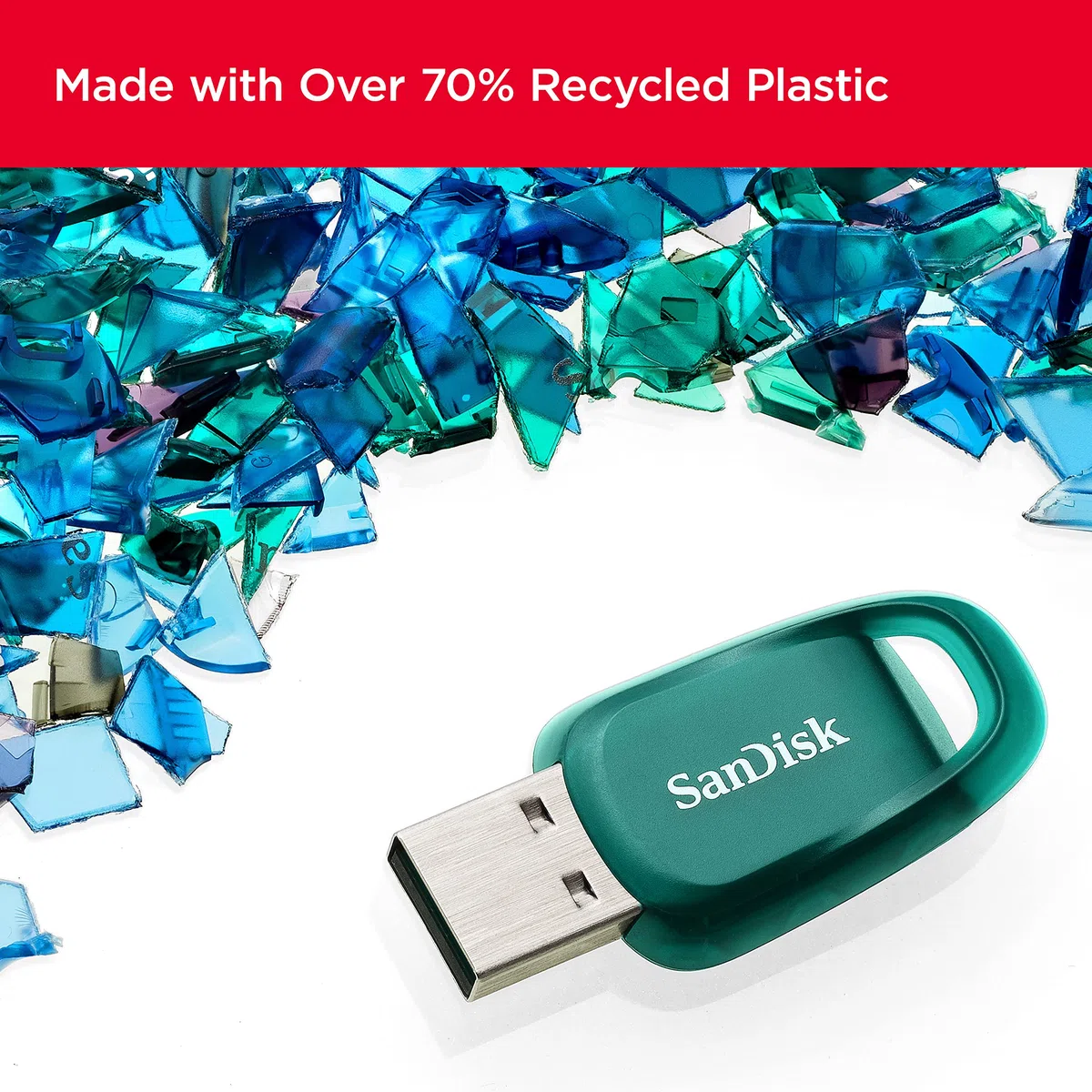 SanDisk Ultra Eco USB 3.2 pamięć flash 256 GB (prędkość odczytu do 100 MB/s, RescuePRO Deluxe, 5 lat)