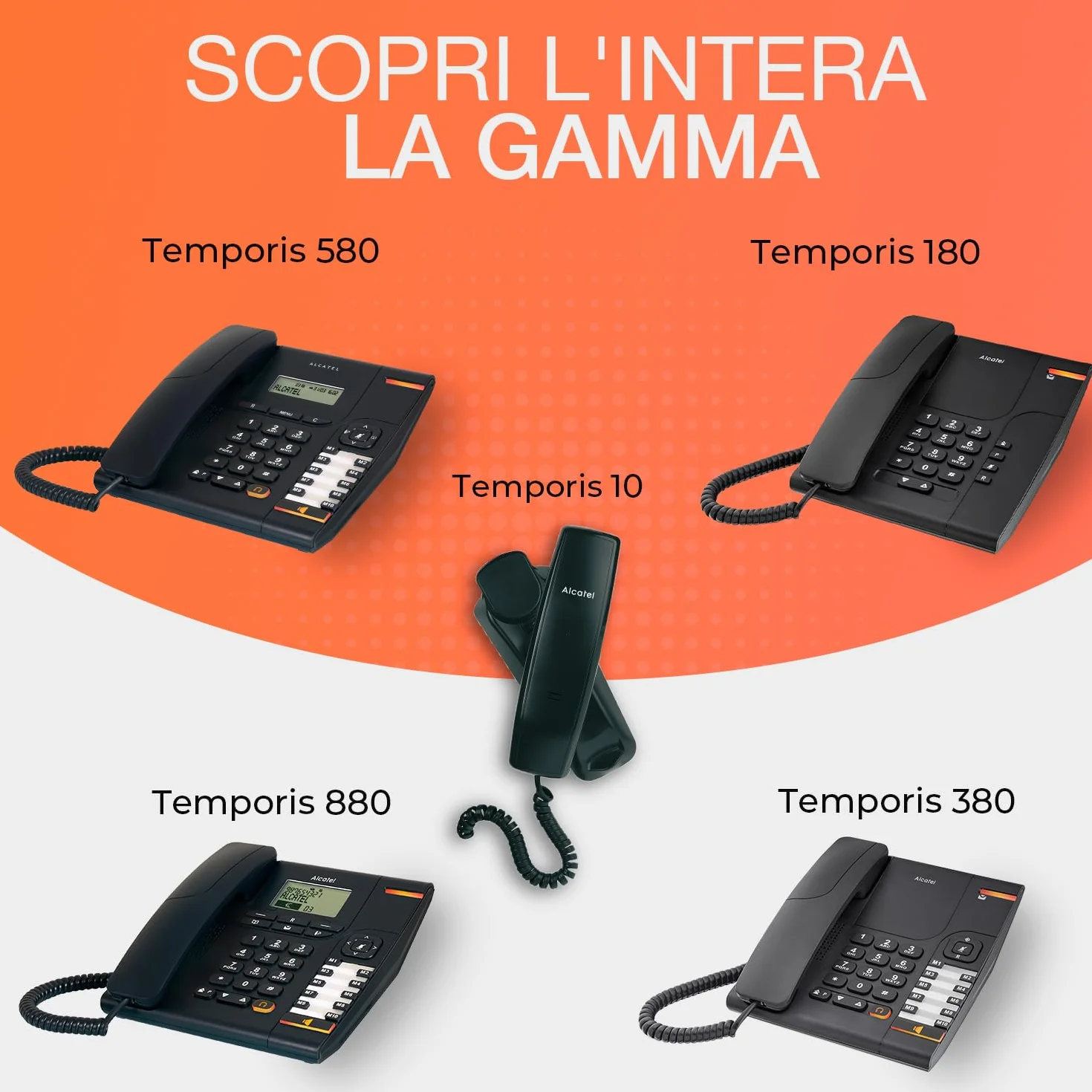 Alcatel Temporis 180 PRO Telefon Stacjonarny