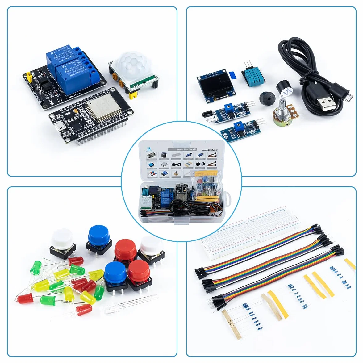 LAFVIN Basic Starter Kit for ESP32 ESP-32S WiFi IoT Development Board Arduino IDE
