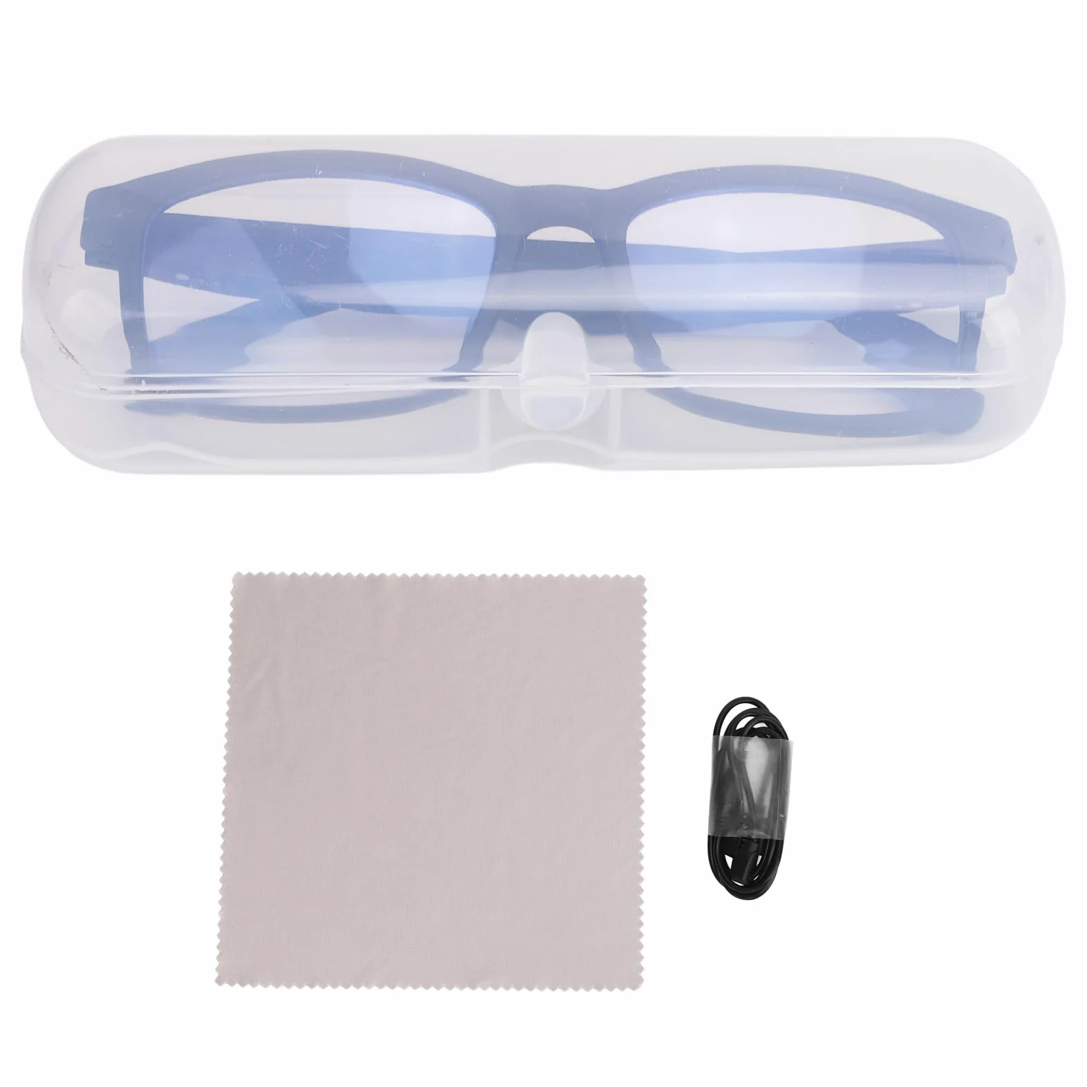 Inteligentne Okulary z Filtrem z Niebieskim światłem, Okulary Bluetooth 5.3 Audio z Wbudowanym Mikrofon dla Kobiet, Asystent Dotykowy i Głosowy Inteligentne Okulary Dźwiękowe do