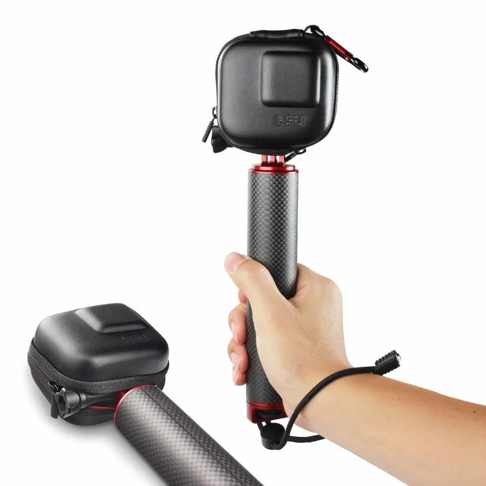 HSU Przenośna mini torba na kamerę akcji, rama, obudowę, torba kieszonkowa, kompatybilna z GoPro Hero, Max Osmo Action, dla GoPro Hero