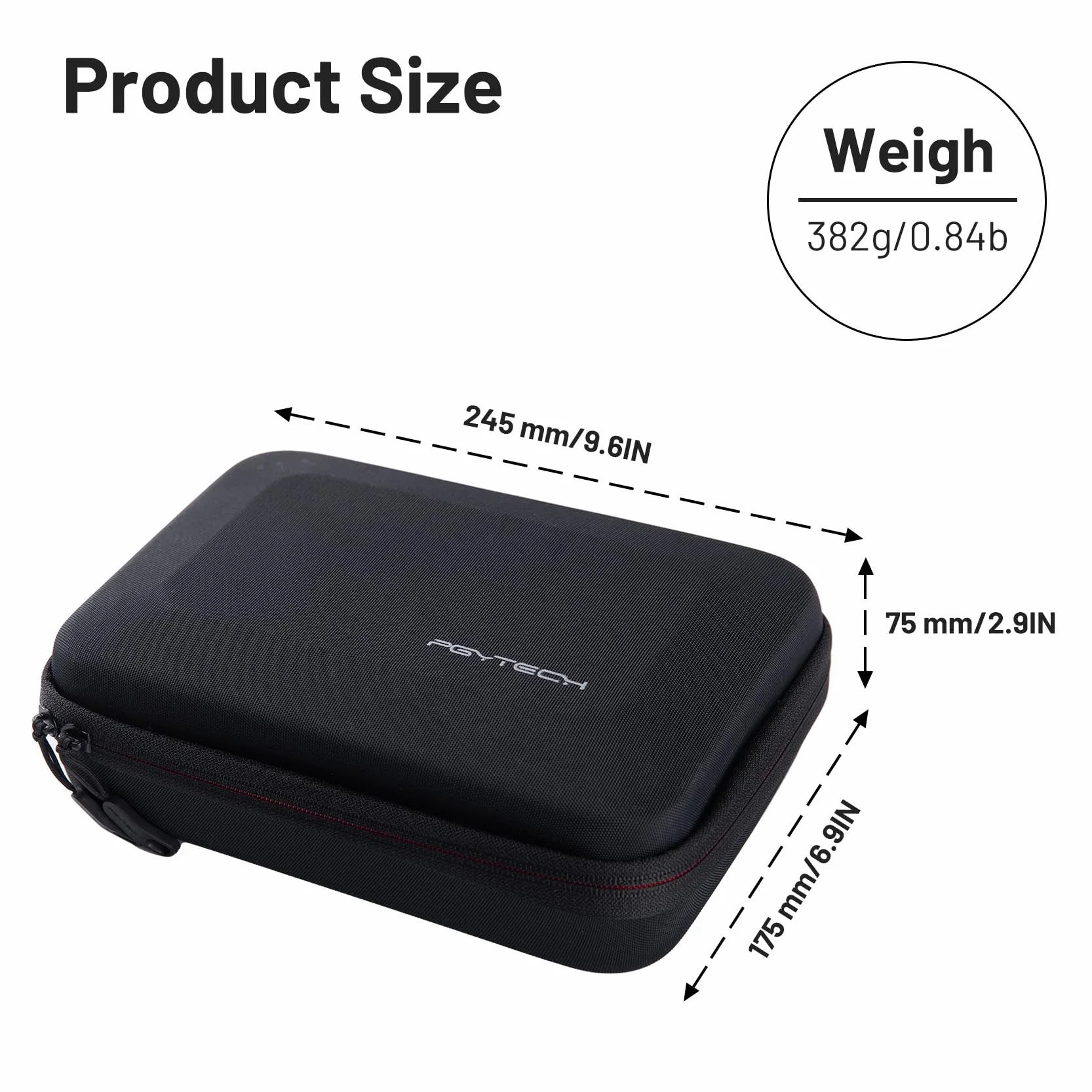 PGYTECH Torba do przenoszenia aparatu, torba do przechowywania OSMO Action 4/3, OSMO Pocket 3/2, do Gopro 12/10/9, DJI FPV torba do przenoszenia baterii do Osmo Mobile 3, Insta 360 x4/x3