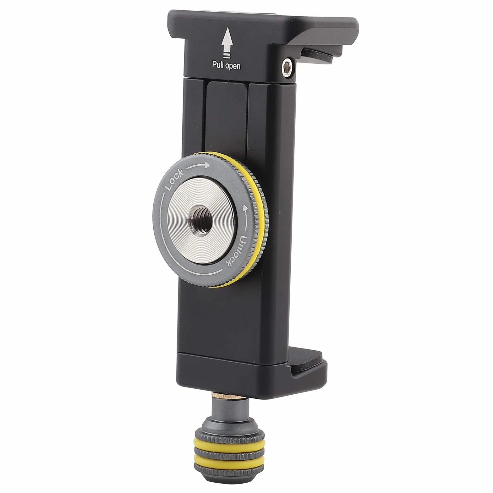 Adapter statywu do smartfona, uniwersalny stop aluminium, adapter do telefonów komórkowych z gniazdem jaskółczy ogon, adapter do uchwytu na telefon komórkowy