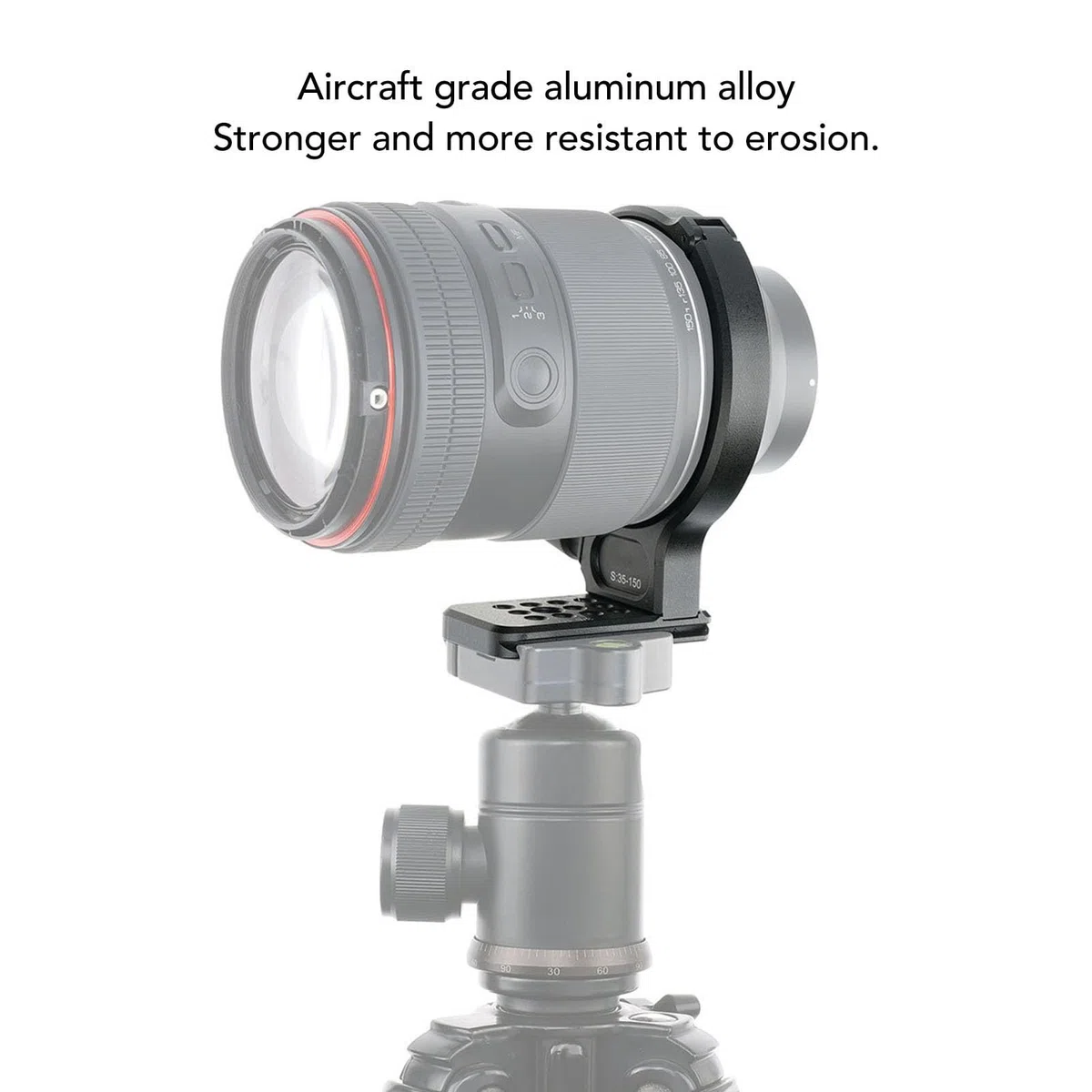 Pierścień do Mocowania na Statywie, do Obiektywu SAMYANG AF 35-150mm 1/4 3/8 Cala Otwór na śrubę Kołnierz do Mocowania na Statywie ze Stopu Aluminium z płytką Szybkiego Uwalniania