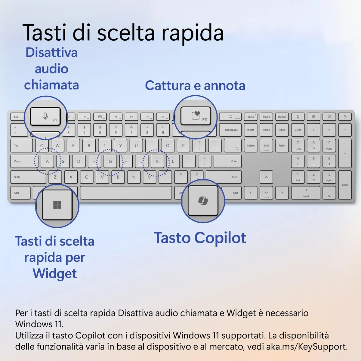 Microsoft Surface Keyboard (2 edycja) - kompatybilny z Pro lub Laptop - Bluetooth 4.0, przycisk Copilot